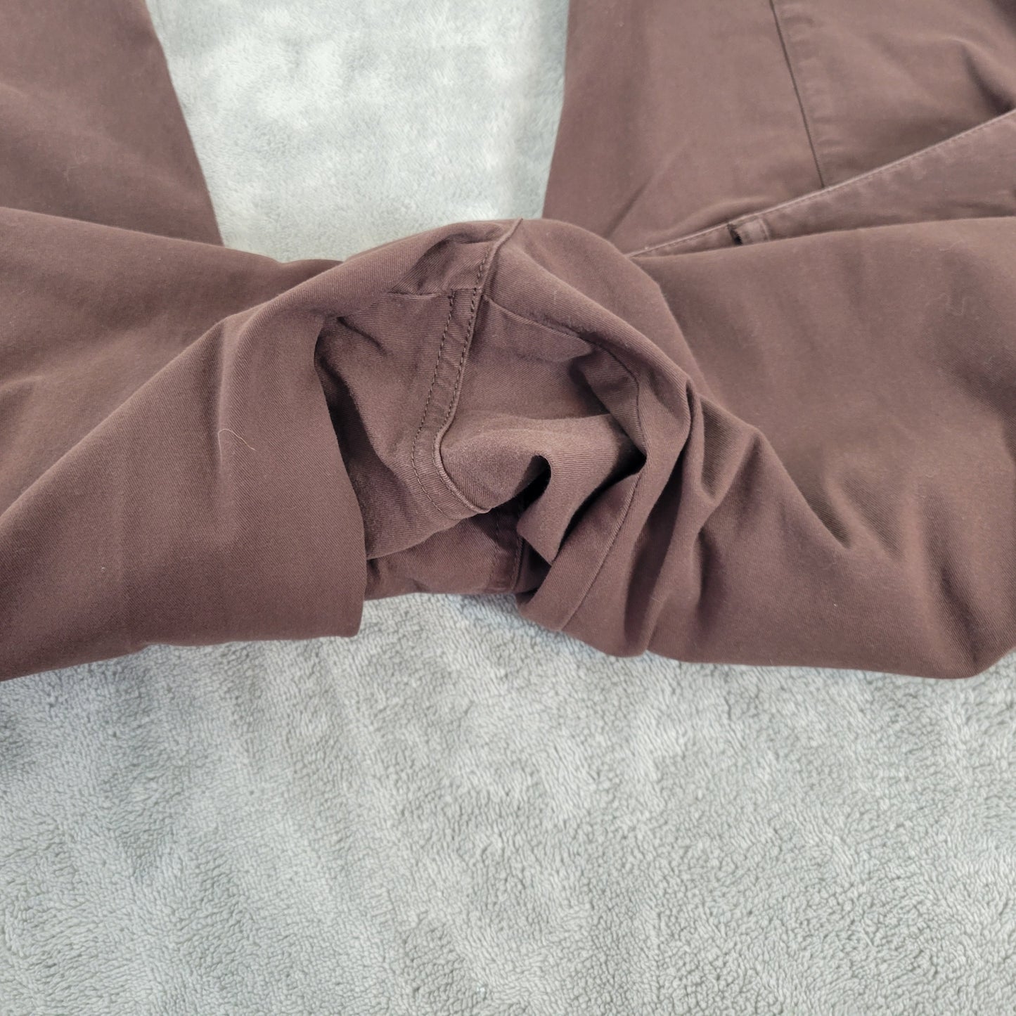 Talbots Women's 16W Brown Cotton Blend Capri Pants Straight Leg BRO36E