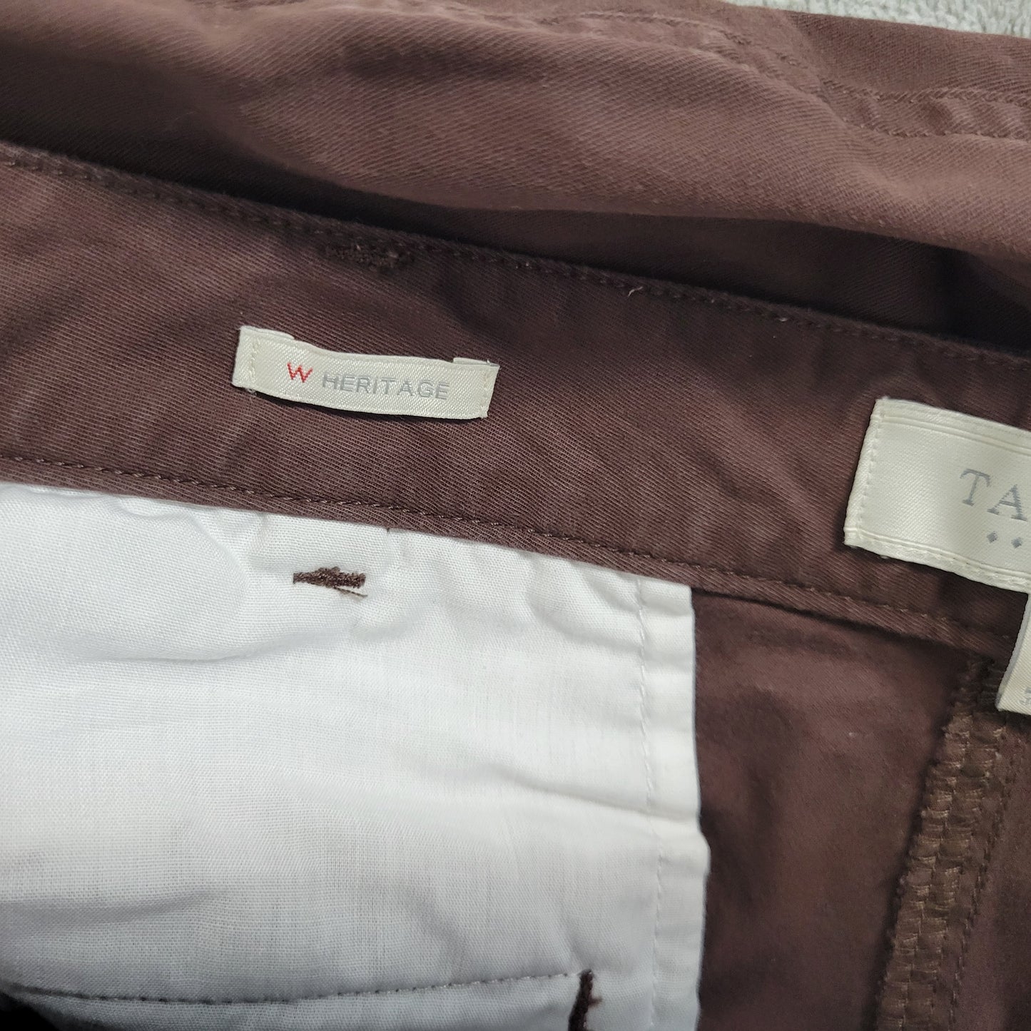 Talbots Women's 16W Brown Cotton Blend Capri Pants Straight Leg BRO36E