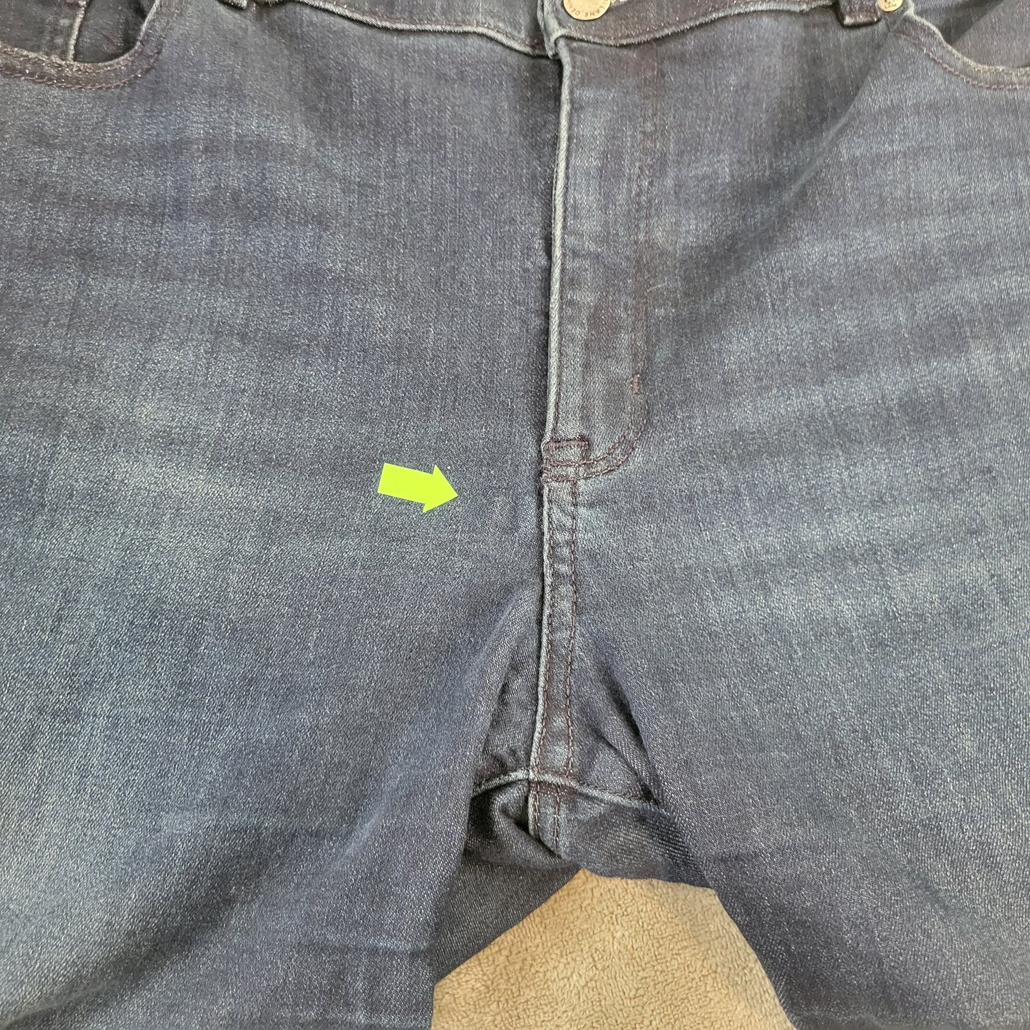 Lane Bryant Women's Jeans 20 Long Flex Magic Waist Tighter Tummy Dark Wash SL94E