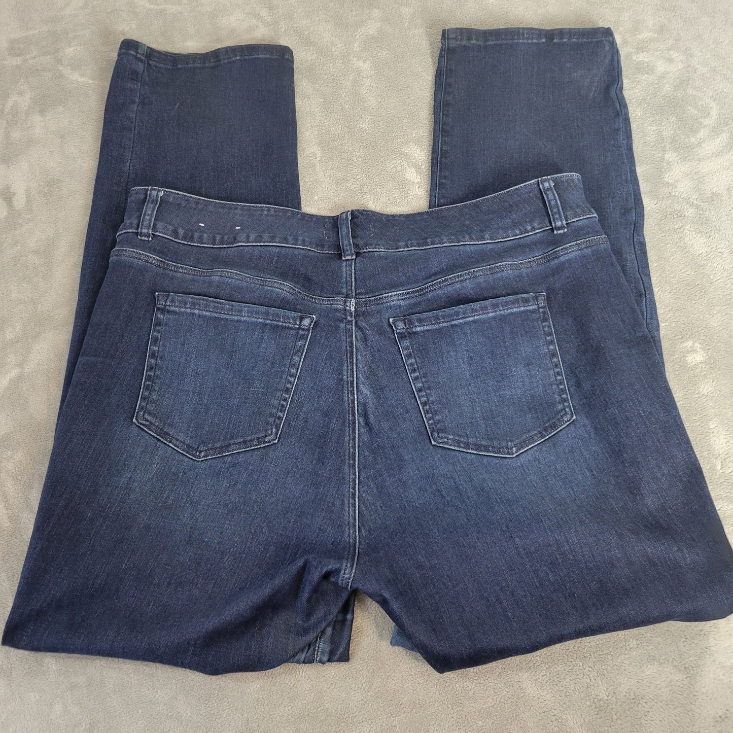 Lane Bryant Women's Jeans 20 Long Flex Magic Waist Tighter Tummy Dark Wash SL94E