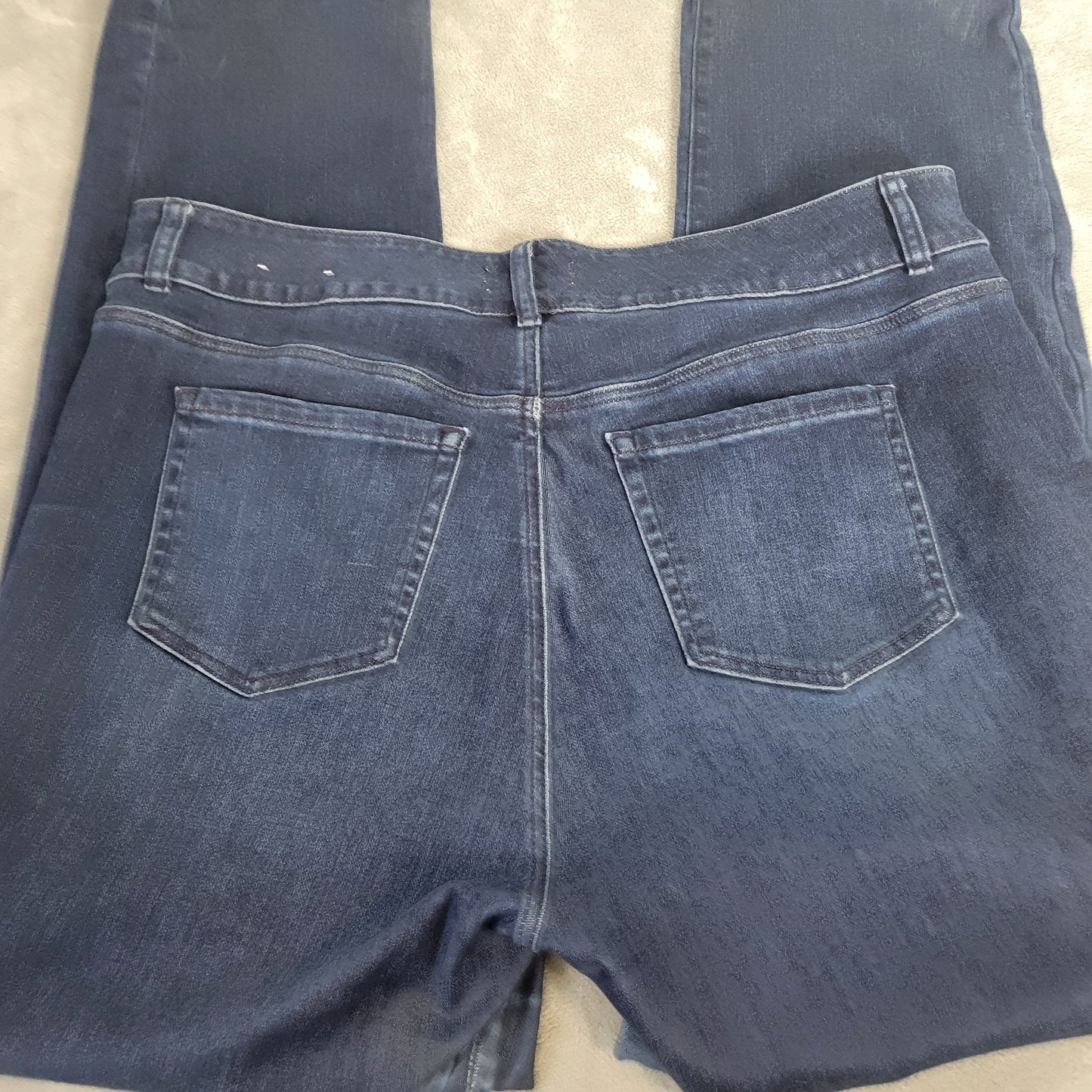 Lane Bryant Women's Jeans 20 Long Flex Magic Waist Tighter Tummy Dark Wash SL94E