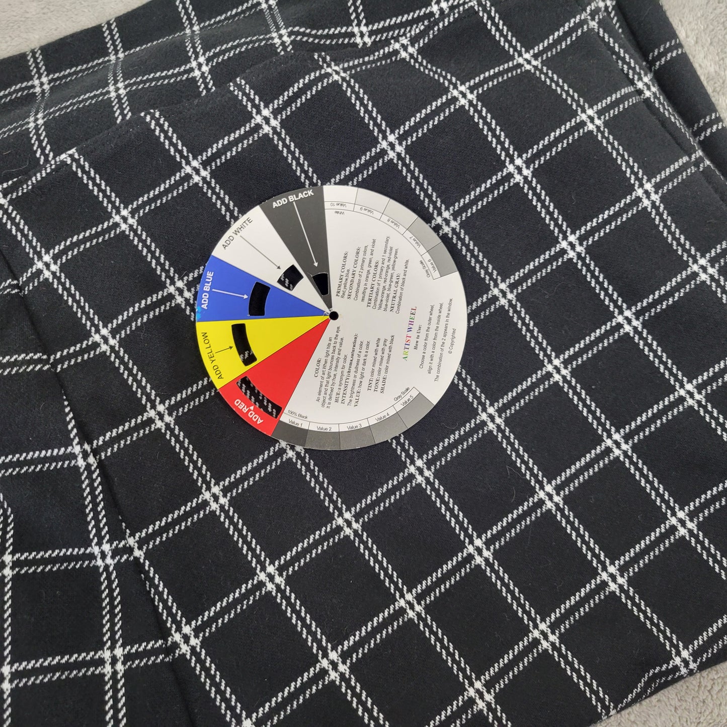 INC International Concepts Women's 3XL Pants Black White Plaid Pull On PLA39E