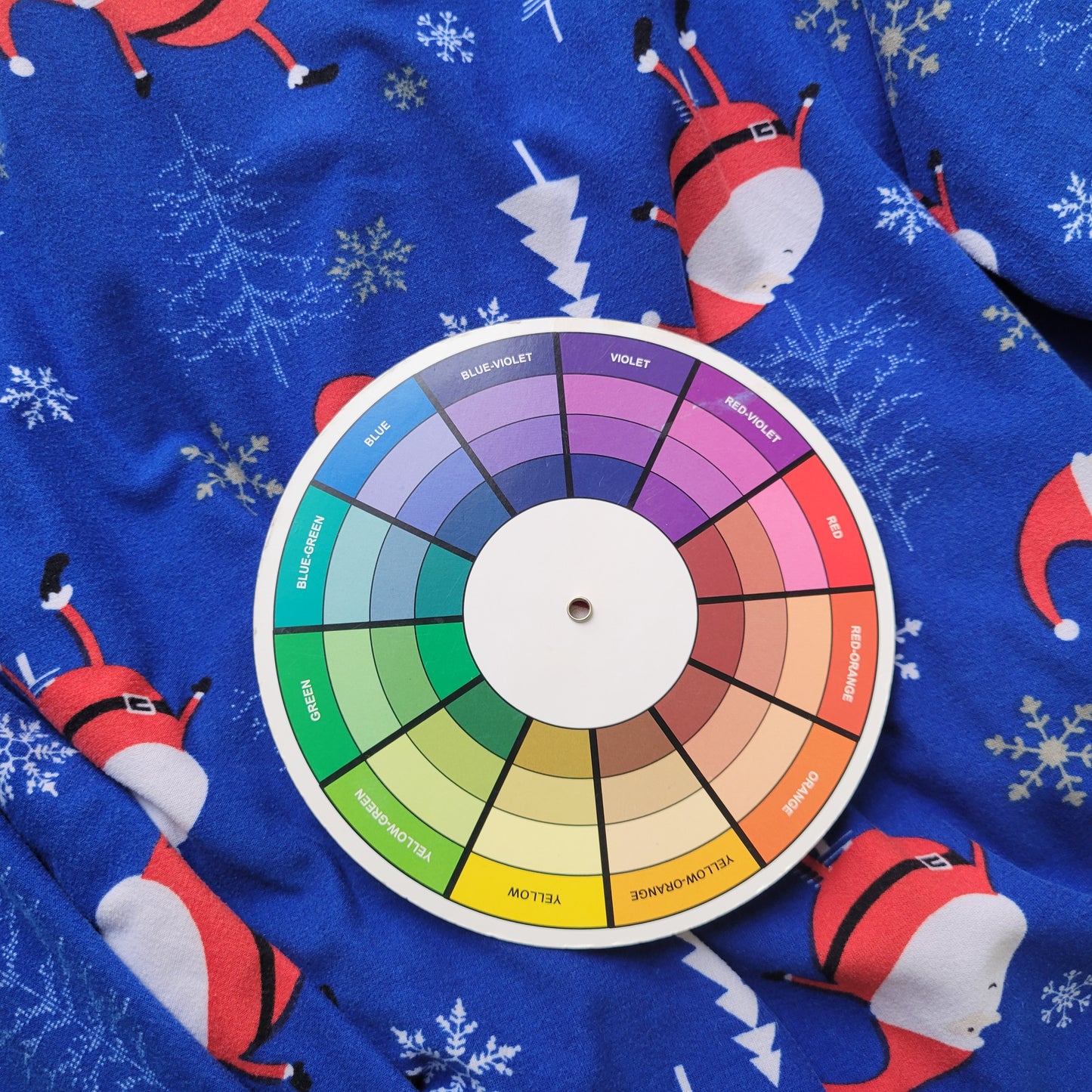 St. John's Bay XL Christmas Nightgown Blue Santa Claus Holiday Sleepwear NOV15XE