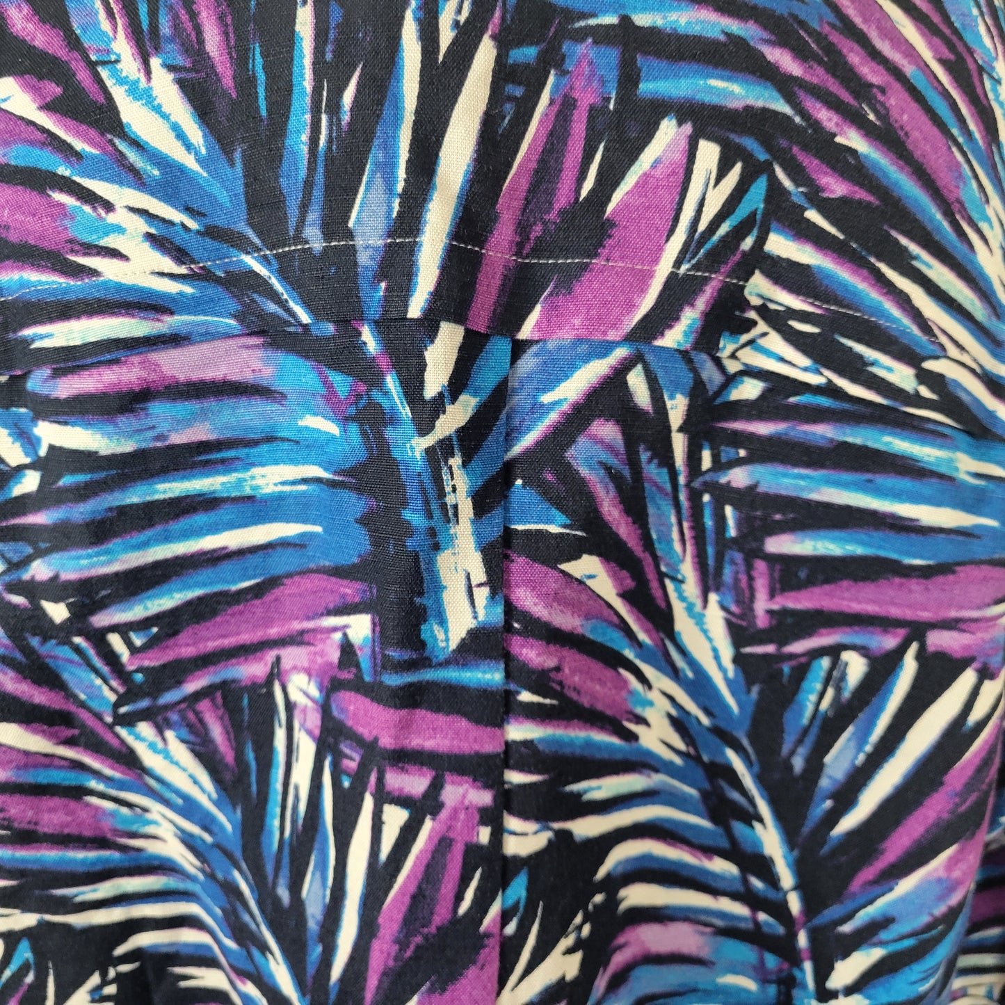 Christopher & Banks Women's XL Shacket Jacket Purple Blue Floral FLO92E