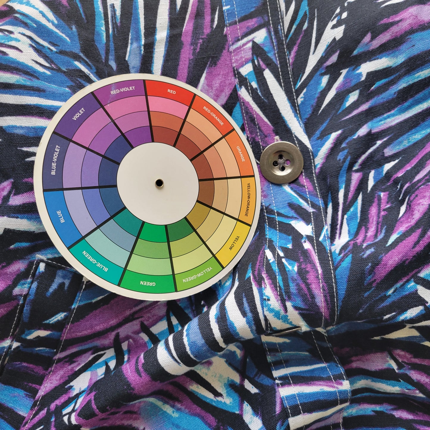 Christopher & Banks Women's XL Shacket Jacket Purple Blue Floral FLO92E