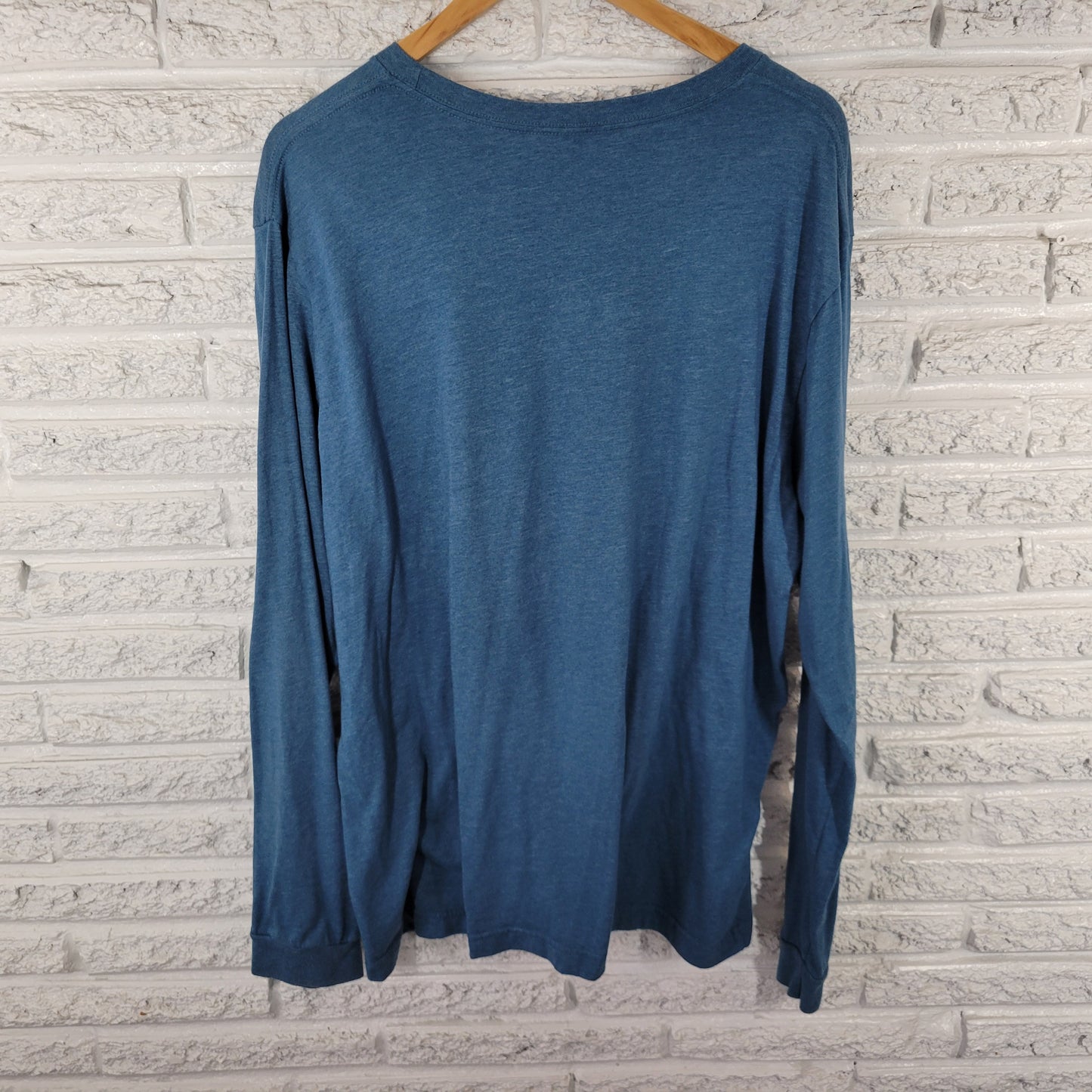 Bella Canvas Women's 2XL Blue T-Shirt Mentally Checked Out Long Sleeve NOV81E