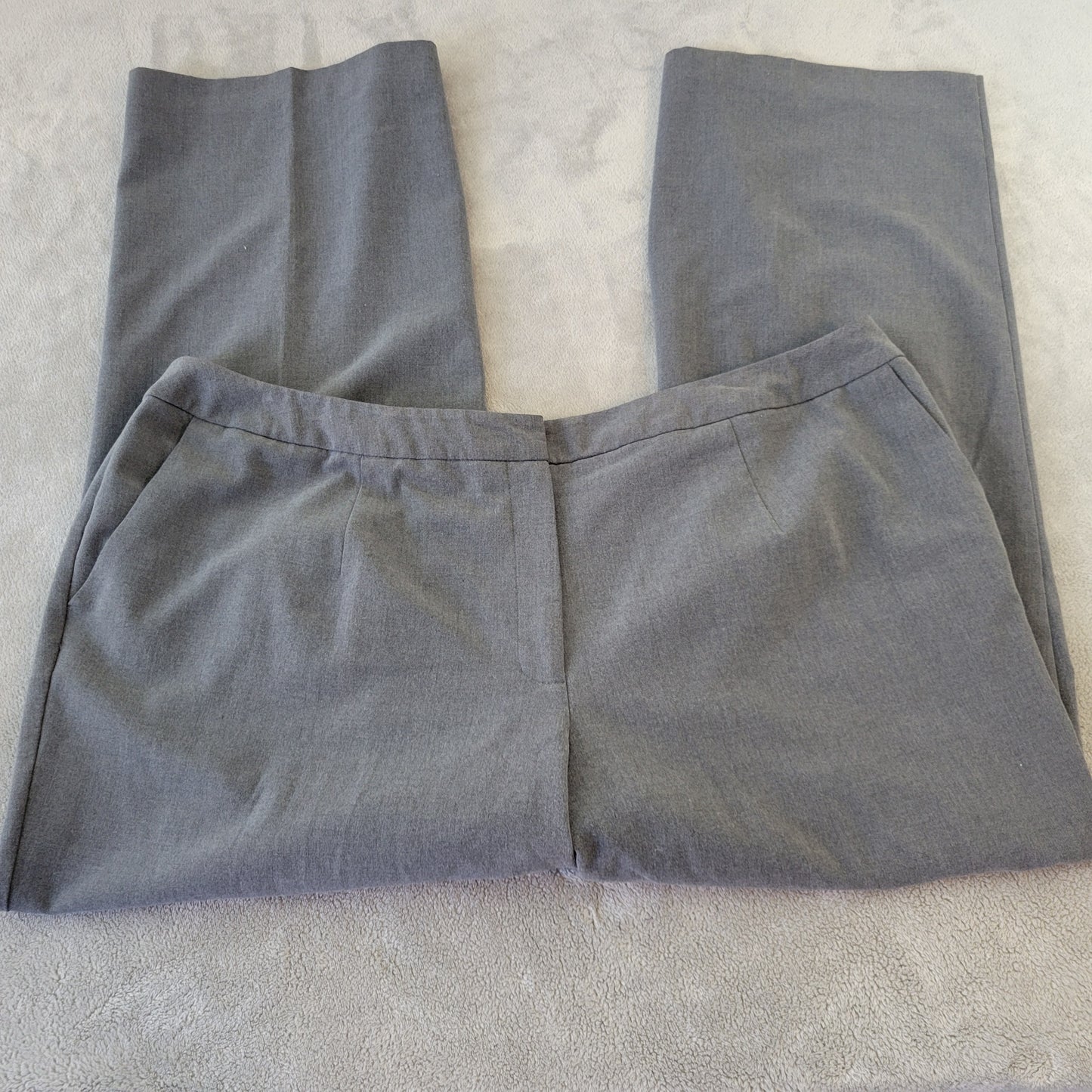 Liz Claiborne Audra 20W Gray Dress Pants 42" Waist 29.5" Inseam GRA88E