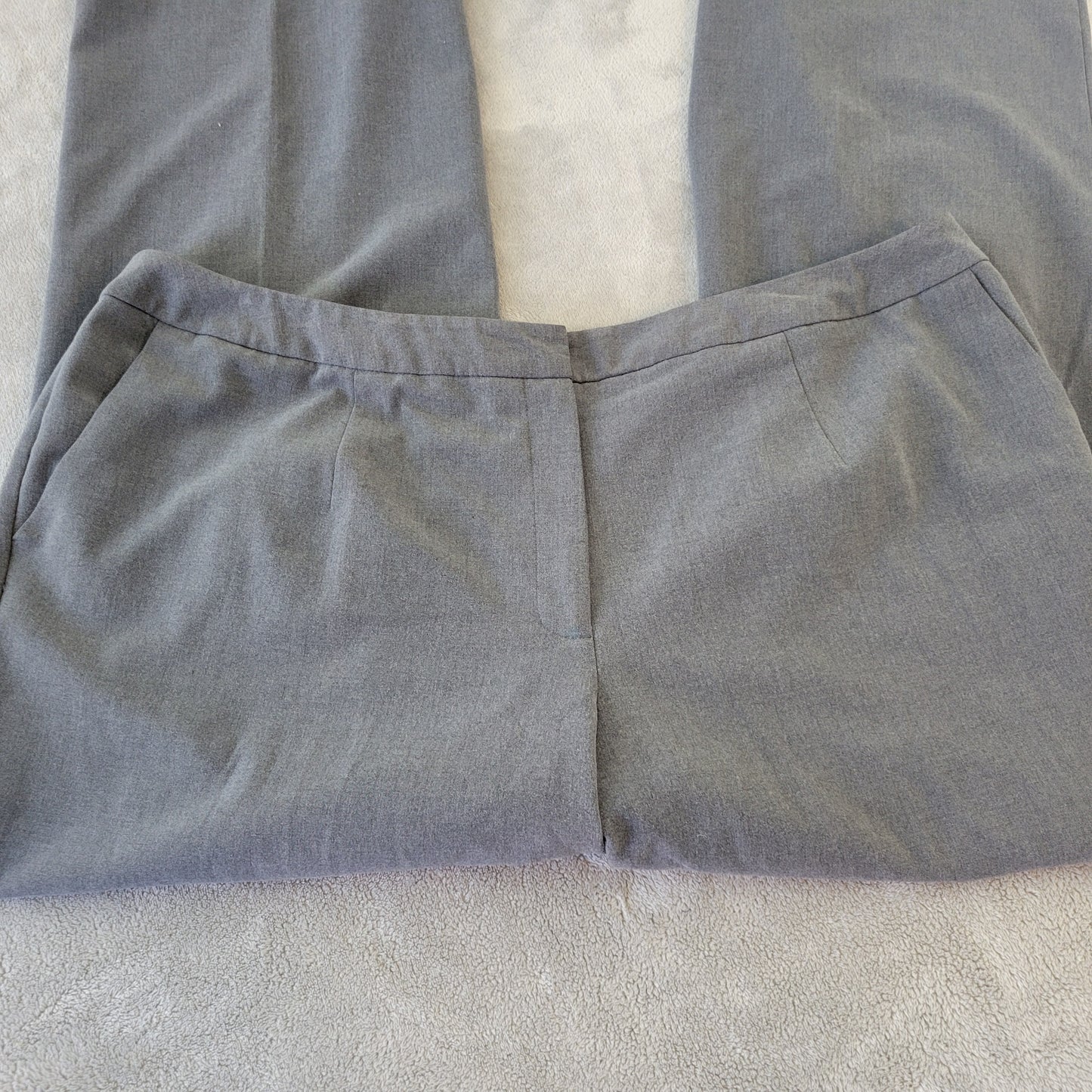 Liz Claiborne Audra 20W Gray Dress Pants 42" Waist 29.5" Inseam GRA88E