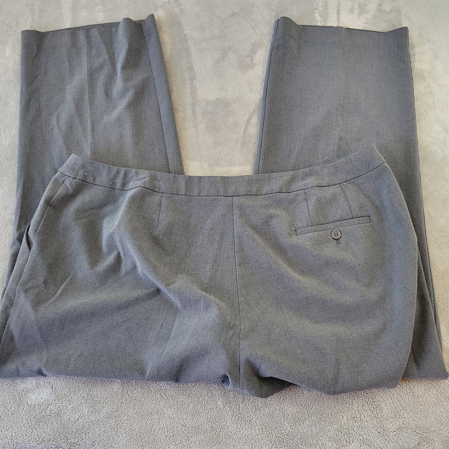 Liz Claiborne Audra 20W Gray Dress Pants 42" Waist 29.5" Inseam GRA88E