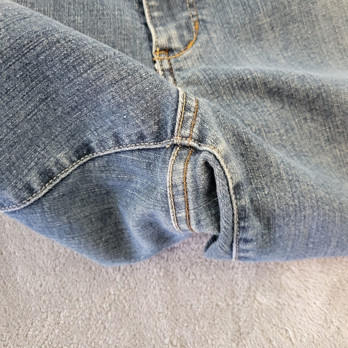 a.n.a Women 24W Jeans Medium Blue Denim Bootcut Elastic Waist Stretch BOO13E