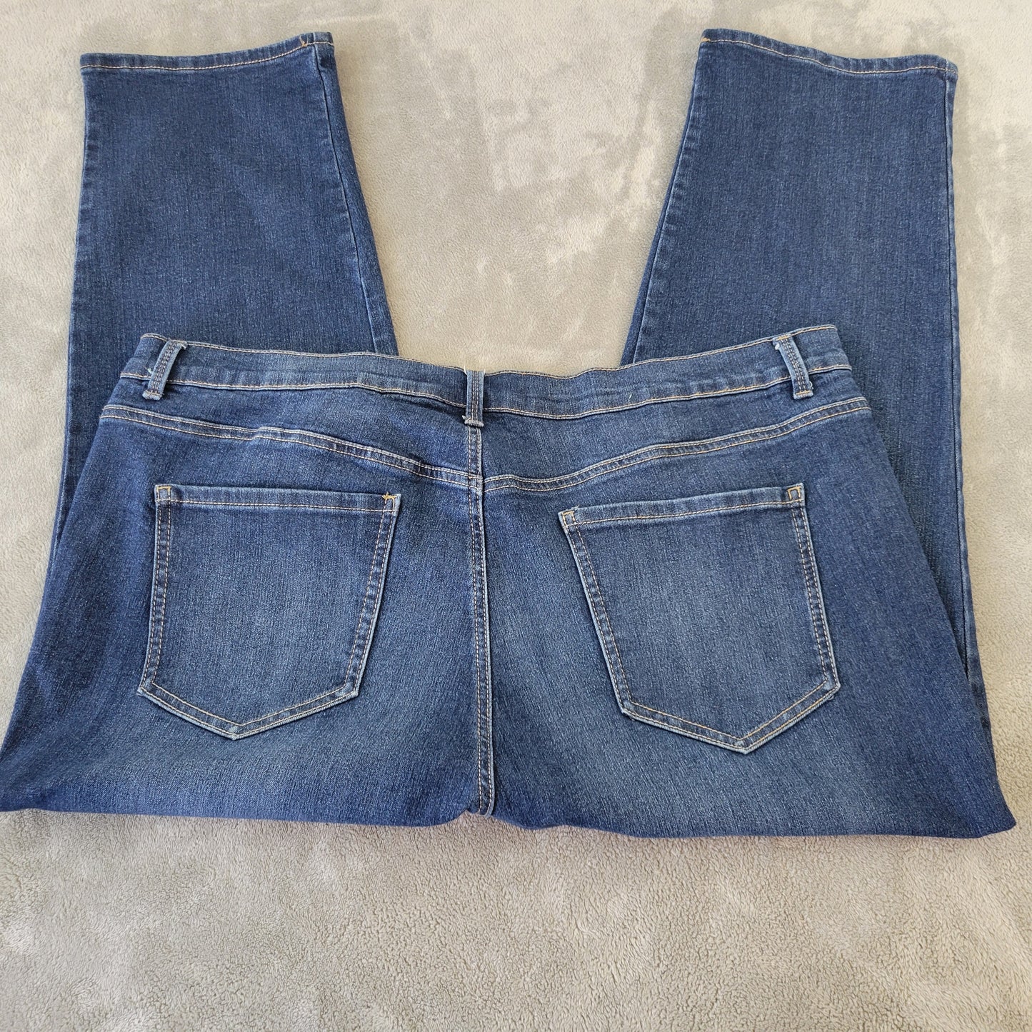 Gloria Vanderbilt Amanda 22W Dark Wash Jeans Straight Leg Stretch Denim SL90E