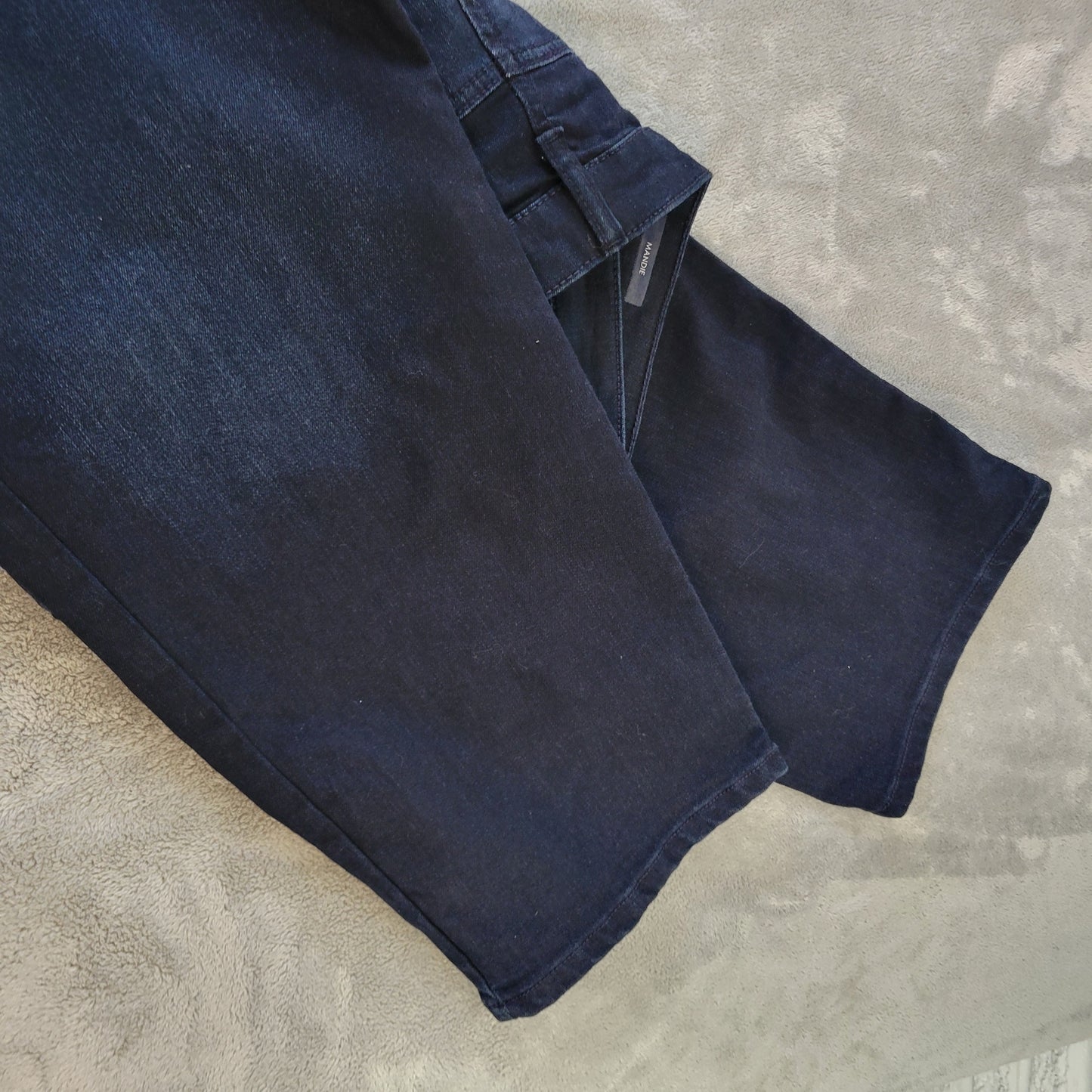 Bandolino Mandie 24W Dark Indigo Jeans Elastic Waist Stretch Denim SL95E
