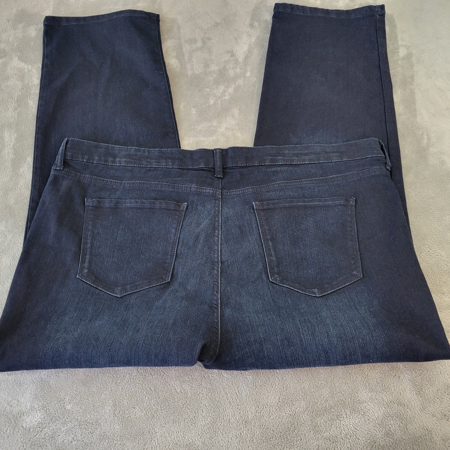 Bandolino Mandie 24W Dark Indigo Jeans Elastic Waist Stretch Denim SL95E