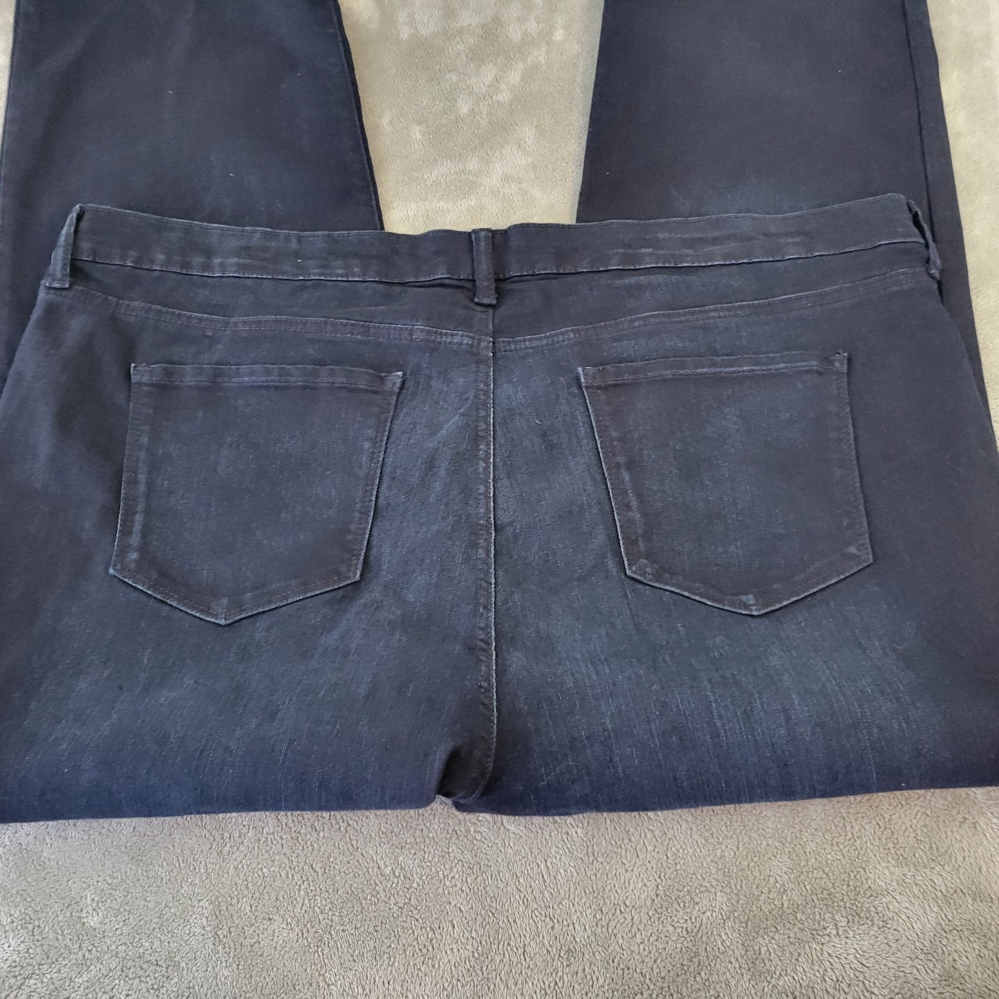Bandolino Mandie 24W Dark Indigo Jeans Elastic Waist Stretch Denim SL95E