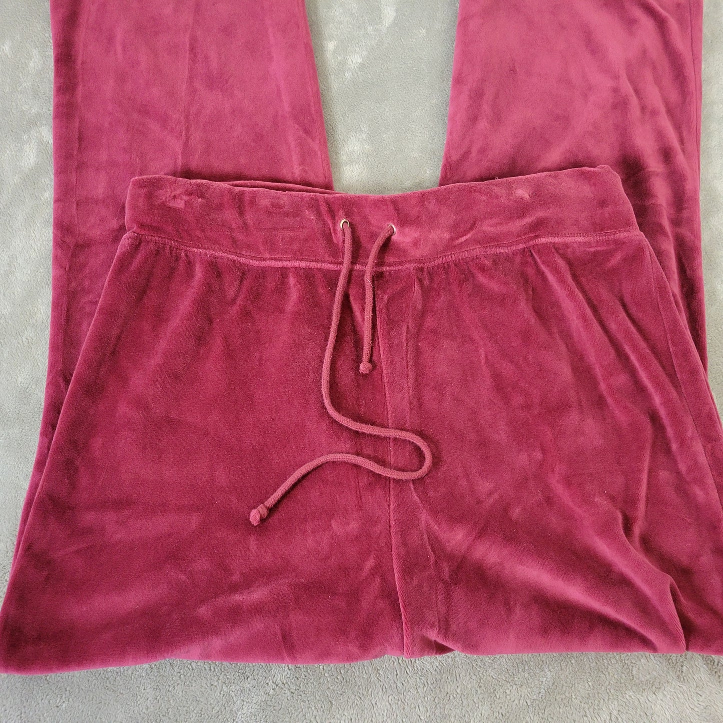 Mandarine Womens 2XL Jogger Pants Berry Purple Velour Cotton Blend PUR4E