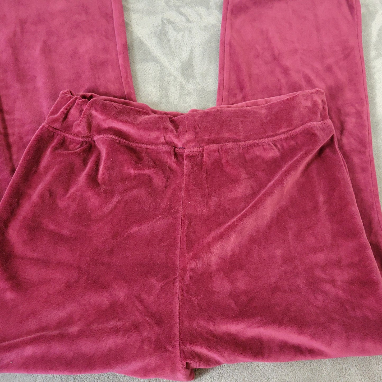 Mandarine Womens 2XL Jogger Pants Berry Purple Velour Cotton Blend PUR4E