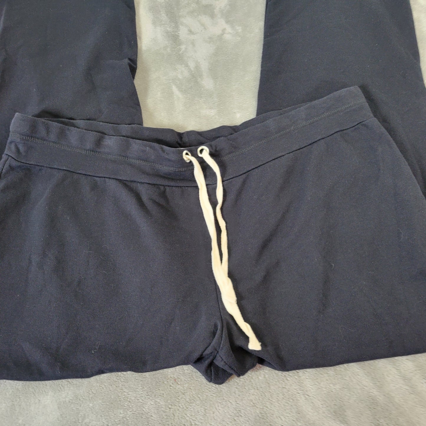Avenue Women's 22/24 Jogger Pants Black Cotton Blend Pull On Drawstring BLA126E