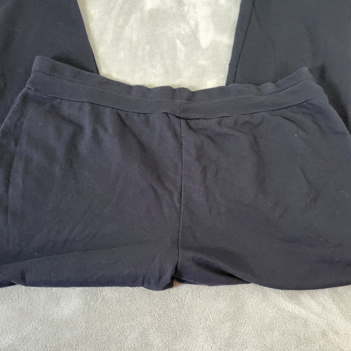 Avenue Women's 22/24 Jogger Pants Black Cotton Blend Pull On Drawstring BLA126E