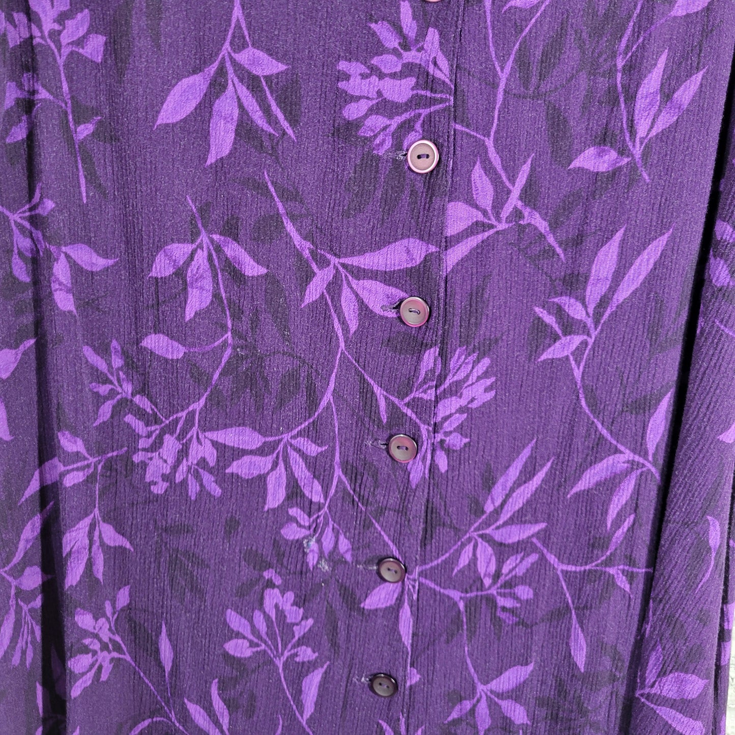 Maggie McNaughton Womens 2X Plus Purple Floral Rayon Midi A-Line Skirt FLO299E