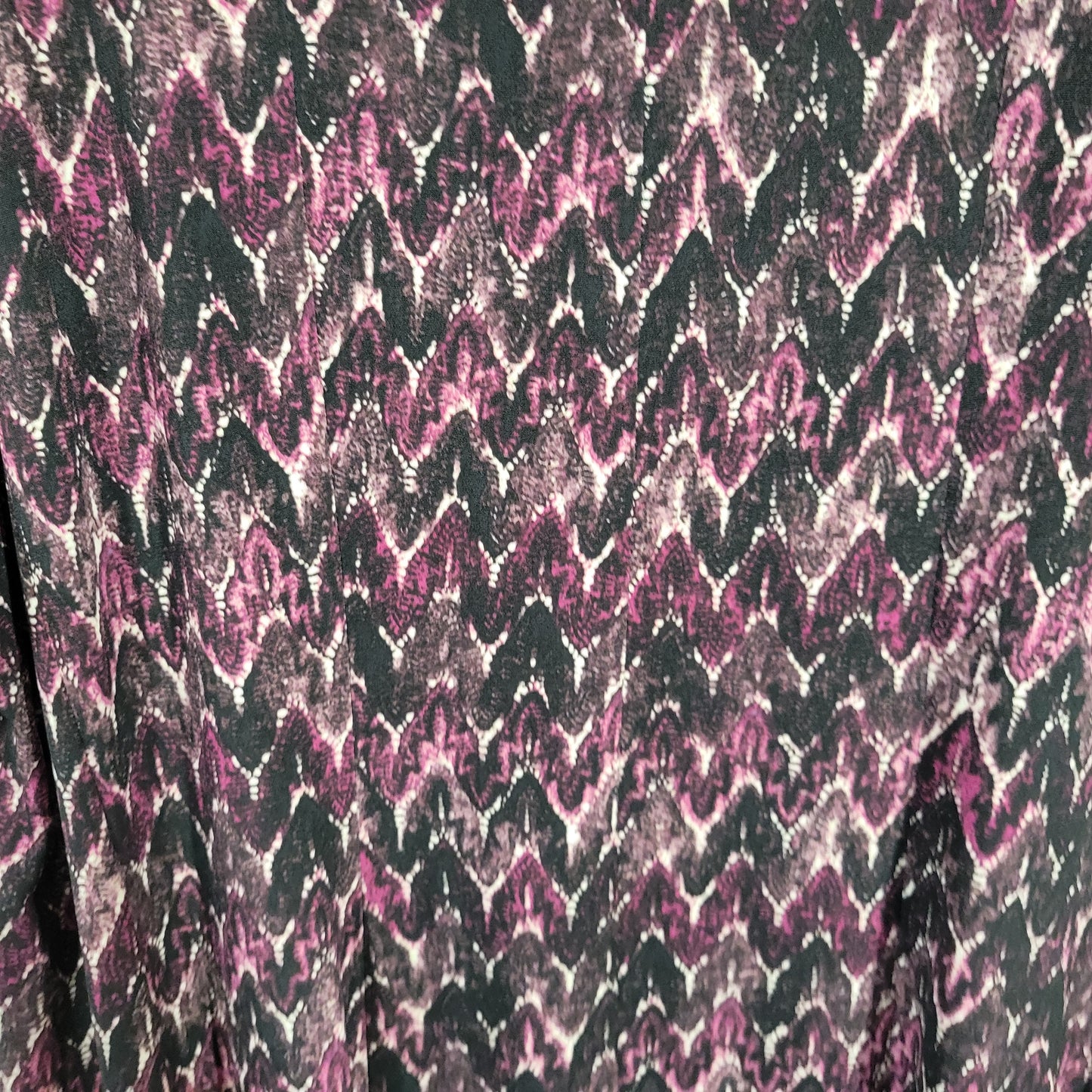 Connected Women's 22W Dress Purple Watercolor Geometric Knee Length GEO2XE