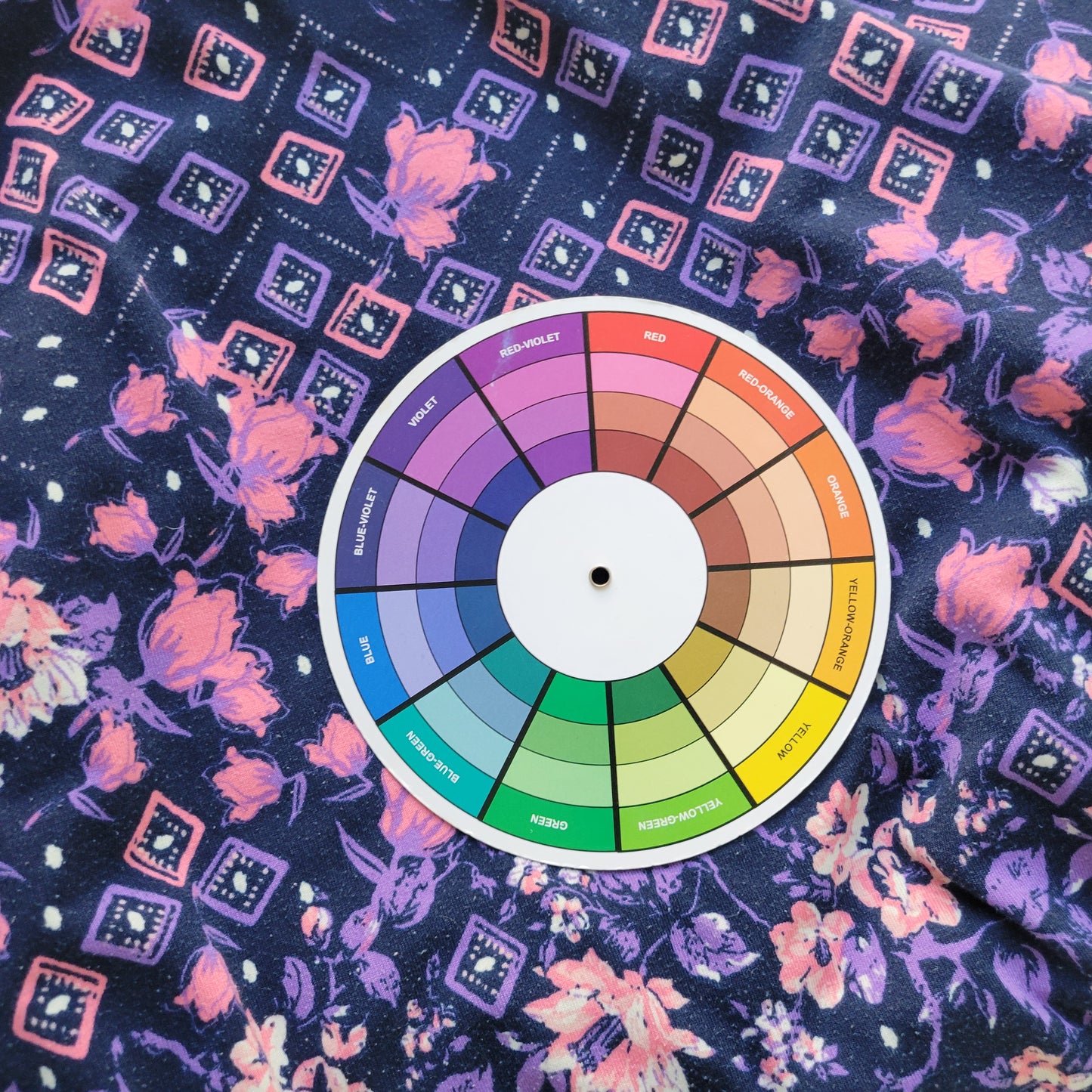 LuLaRoe Womens 2XL Plus Tunic T-Shirt Blue Pink Floral Asymmetric FLO217E