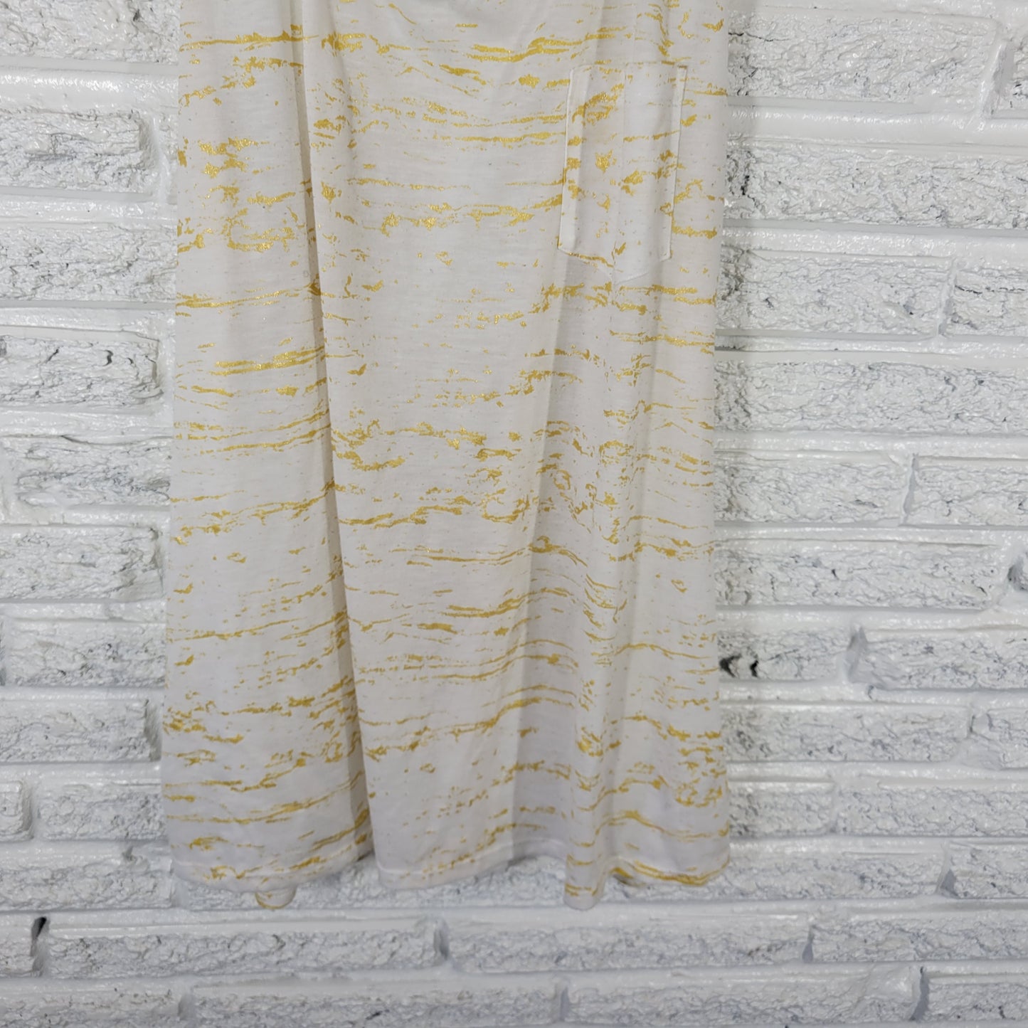 Forever 21 Women’s 2X Tank Top Gold Metallic Splatter Racerback WAT12E