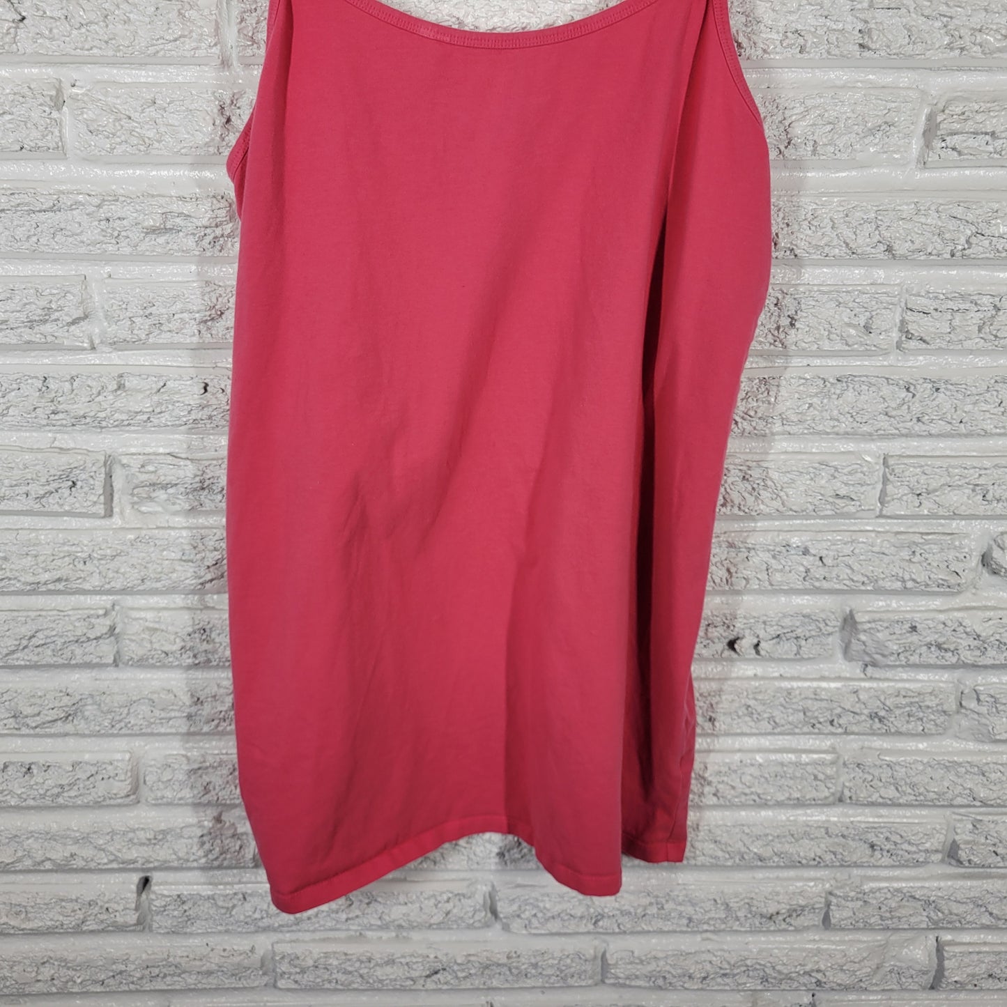 Torrid Women’s 3X Camisole Pink Solid Cotton Blend Adjustable Strap Cami PIN13E