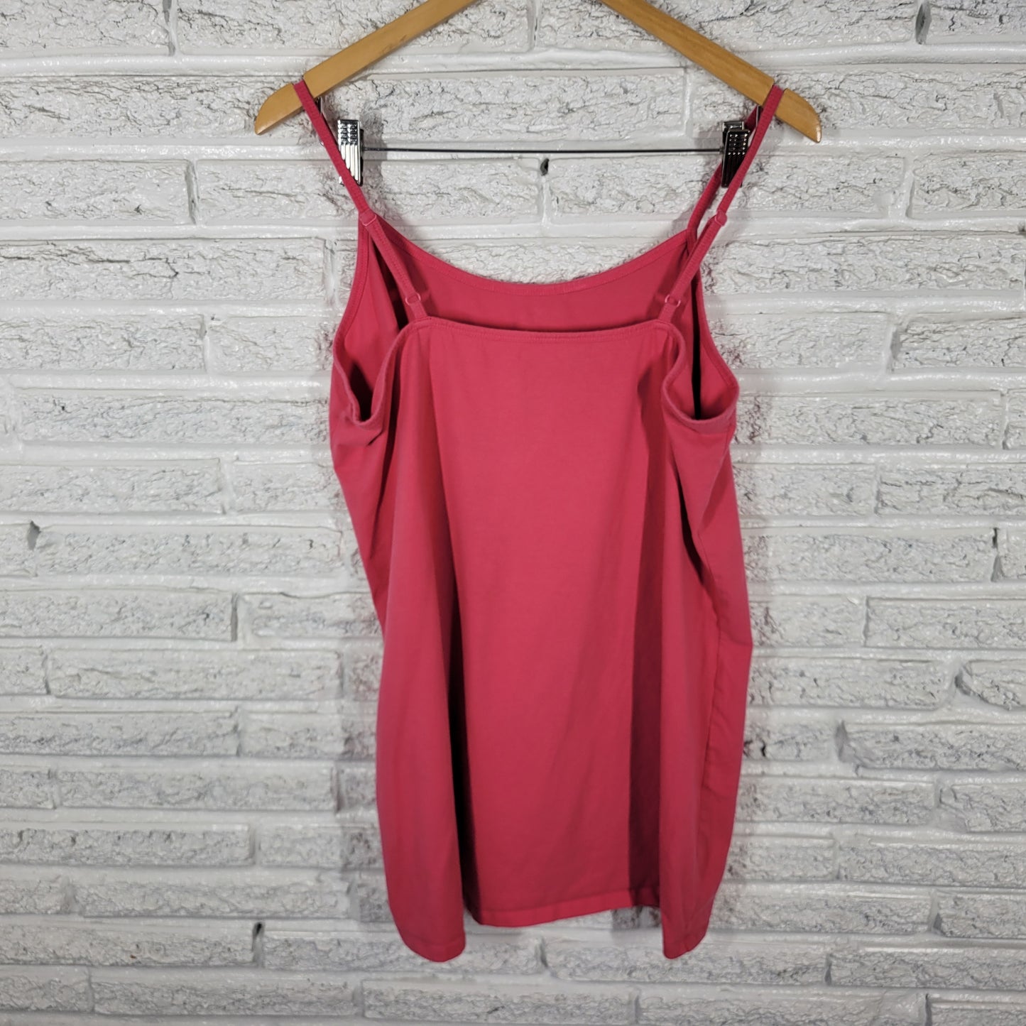 Torrid Women’s 3X Camisole Pink Solid Cotton Blend Adjustable Strap Cami PIN13E