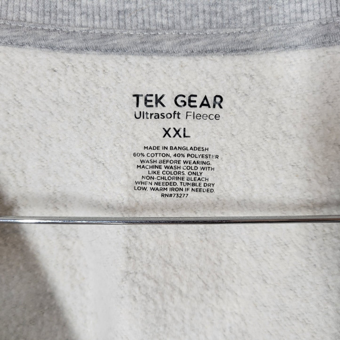 Tek Gear Men’s XXL Women’s 2X 3X Sweatshirt Gray Ultrasoft Fleece Crew SWE14E