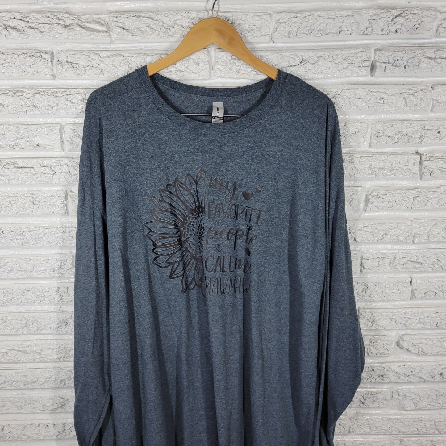 Mawmaw Grandma Sweatshirt 3XL Gray Lightweight Crew Neck Plus Size GRA84E