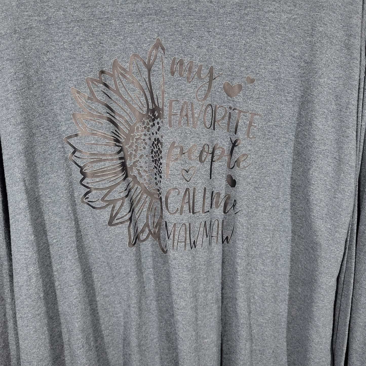 Mawmaw Grandma Sweatshirt 3XL Gray Lightweight Crew Neck Plus Size GRA84E