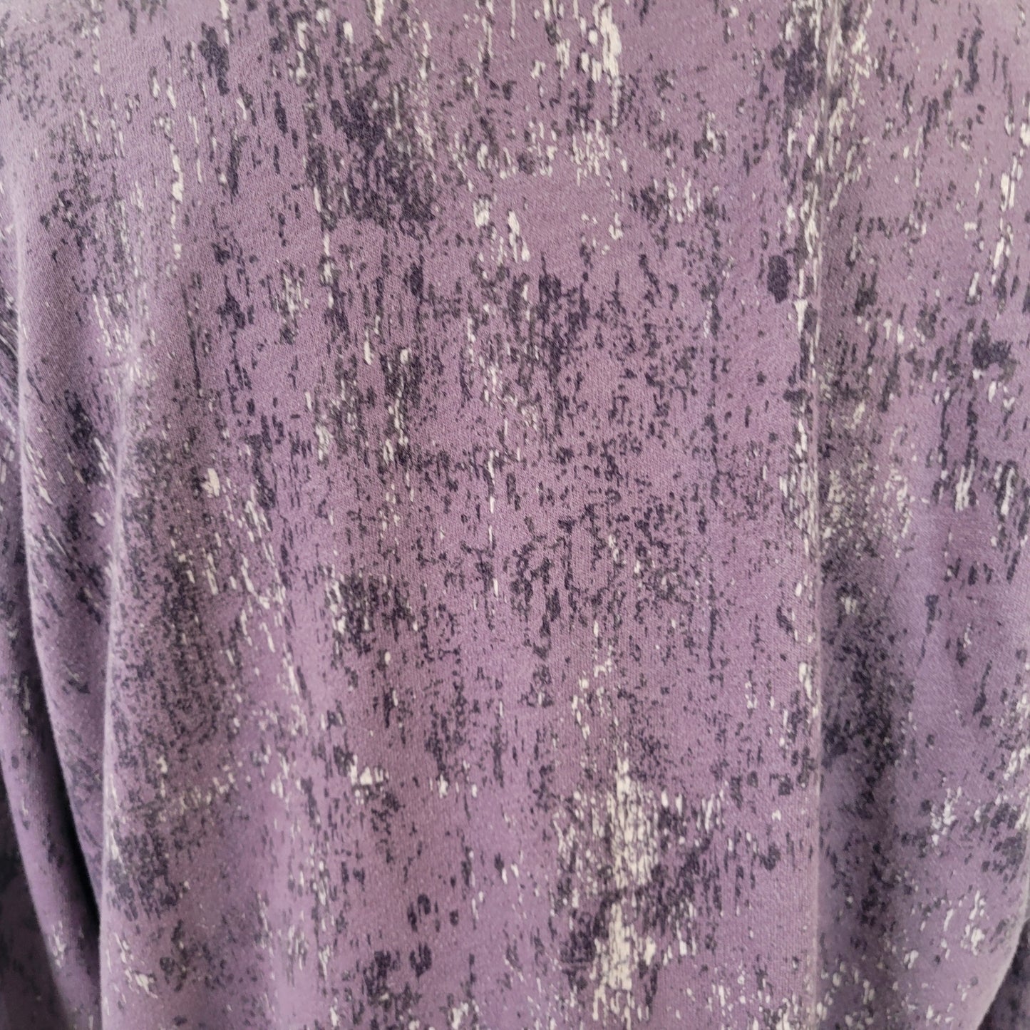 Tek Gear Crewneck Sweatshirt XL Purple Marled Thumb Holes Pullover SWE191E