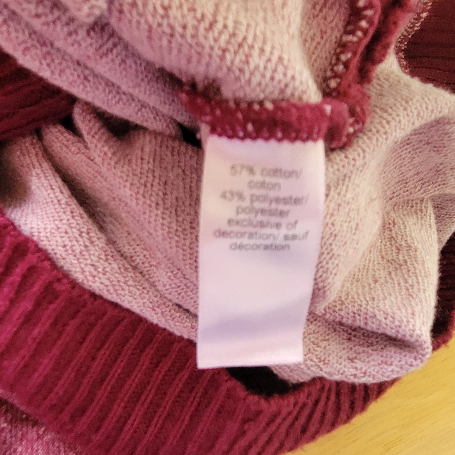 Maurices Women's 1X Sweatshirt Burgundy Plus Size Lace-Up Sides SWE189E