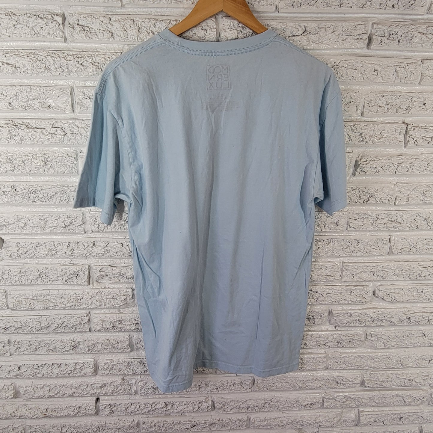 Modern Lux Women's XL T-Shirt Blue Corgi Dogs Angels Graphic Tee Cotton NOV17E