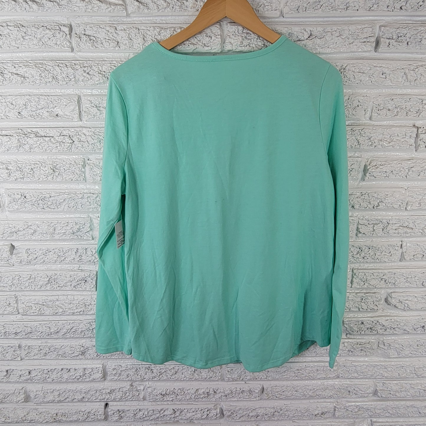 Silverwear Women's XL T-Shirt Teal Blue Seahorse Graphic Tee Nature BLU136E