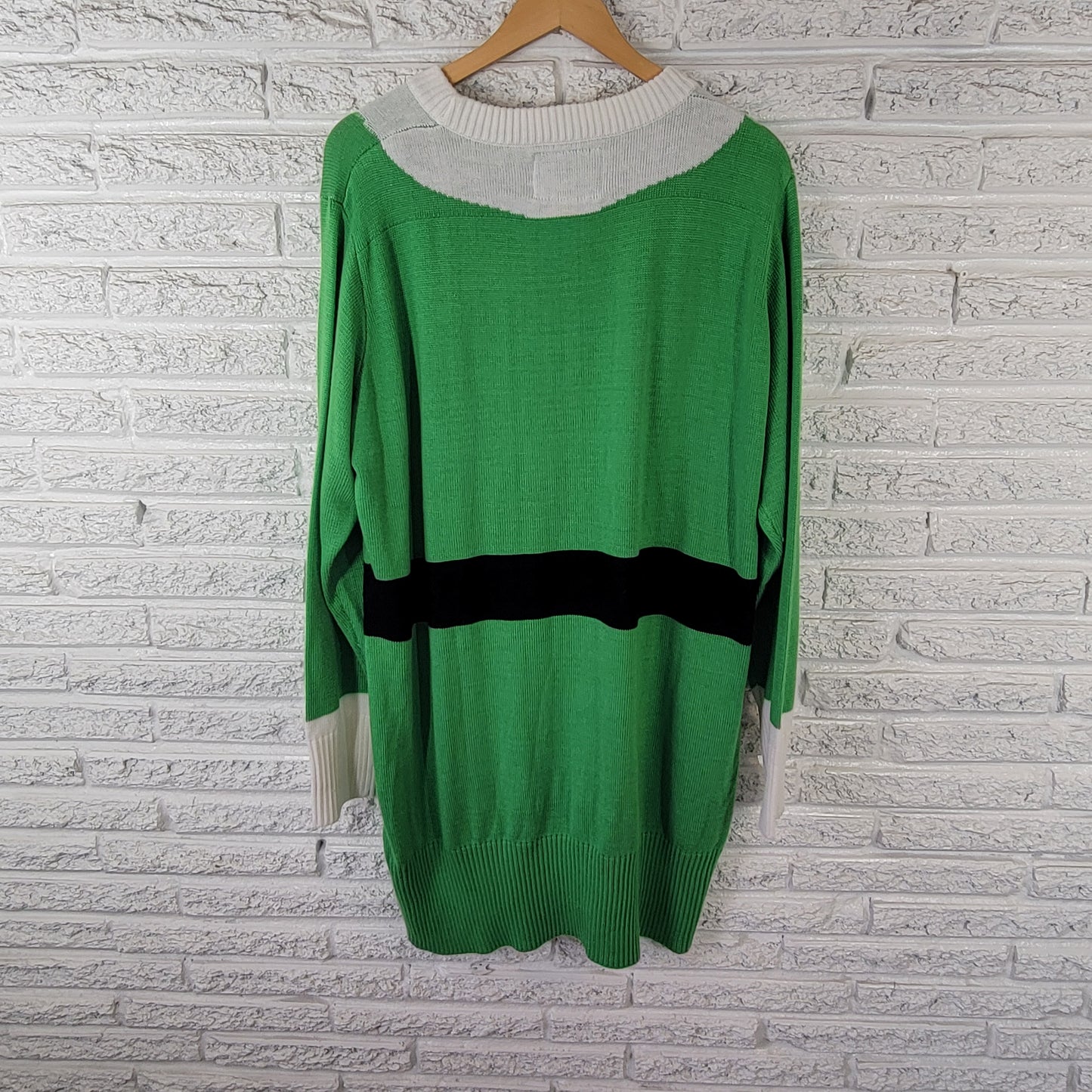 Tipsy Elves XXL Green Christmas Sweater Dress Mini Knit Long Sleeve SWE139E