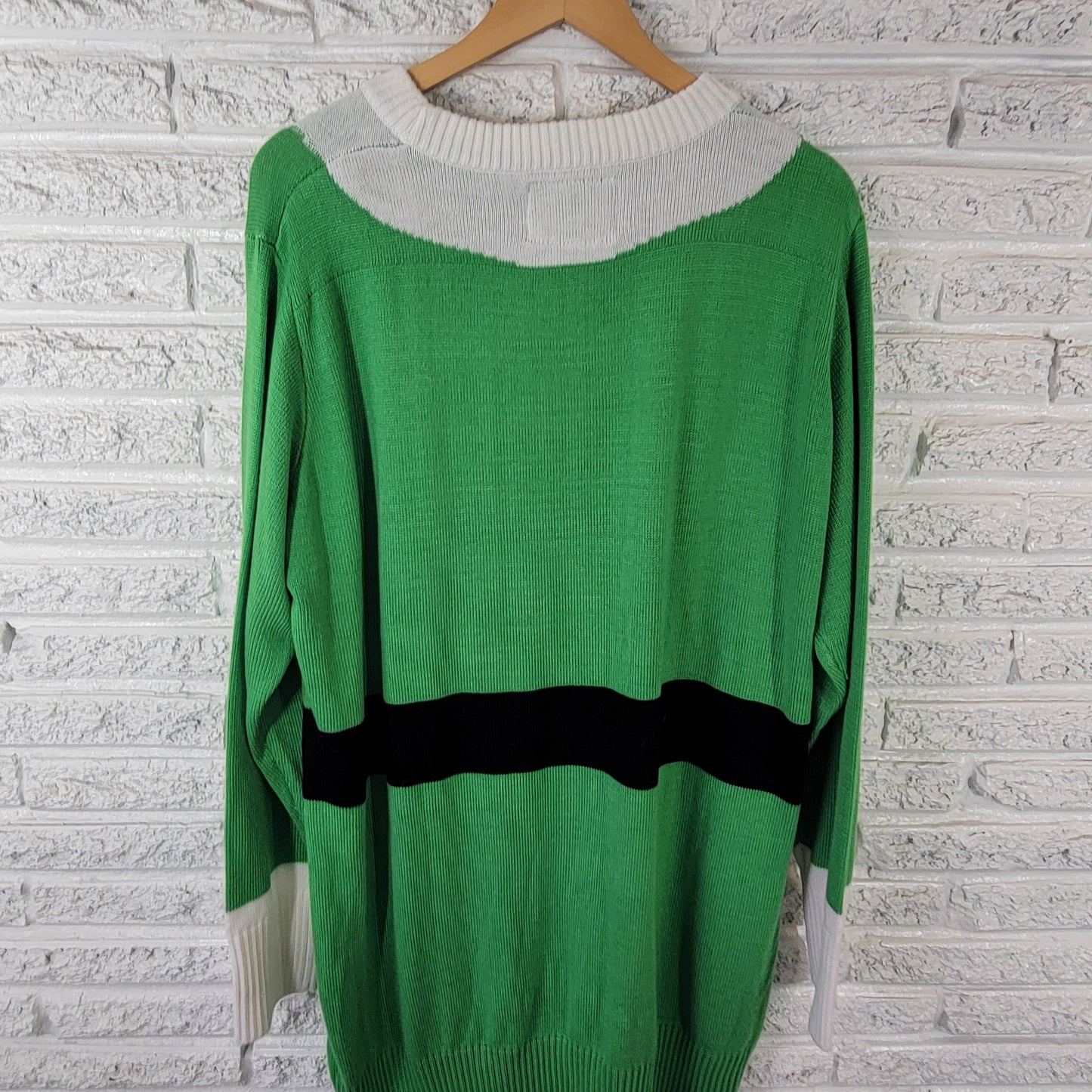 Tipsy Elves XXL Green Christmas Sweater Dress Mini Knit Long Sleeve SWE139E