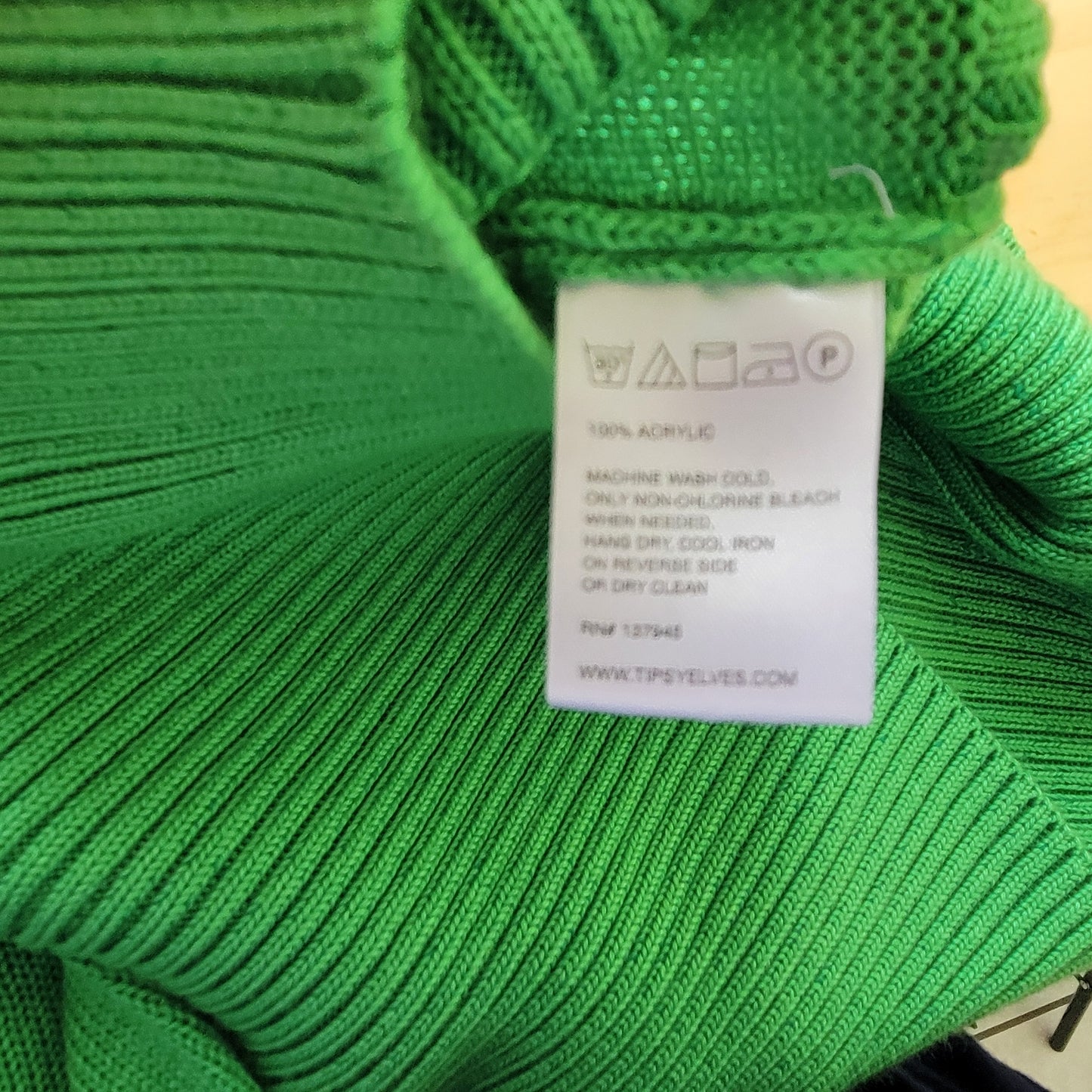 Tipsy Elves XXL Green Christmas Sweater Dress Mini Knit Long Sleeve SWE139E