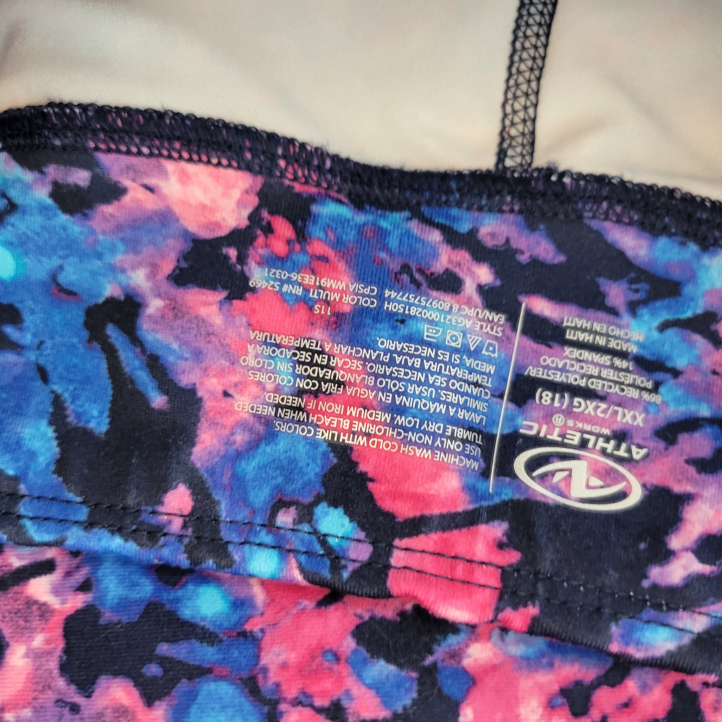 Athletic Works Women's XXL Leggings Multicolor Plus Size Yoga Activewear WAT71E