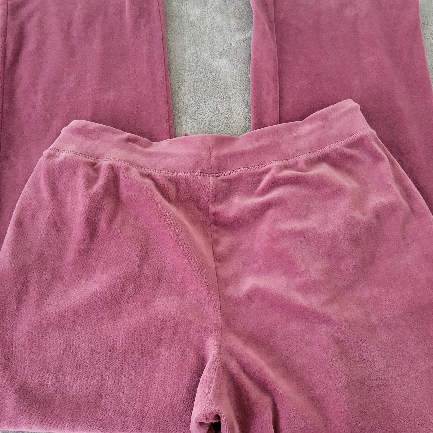Green Tea Womens XXL Jogger Sweatpants Purple Velour Plus Size Pockets PUR27E