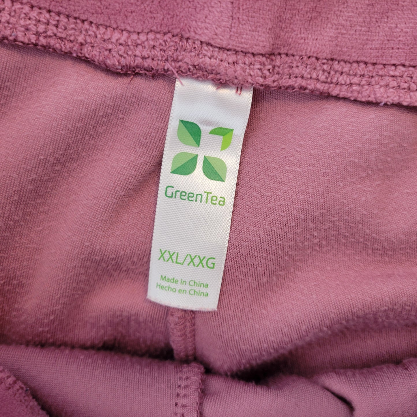Green Tea Womens XXL Jogger Sweatpants Purple Velour Plus Size Pockets PUR27E