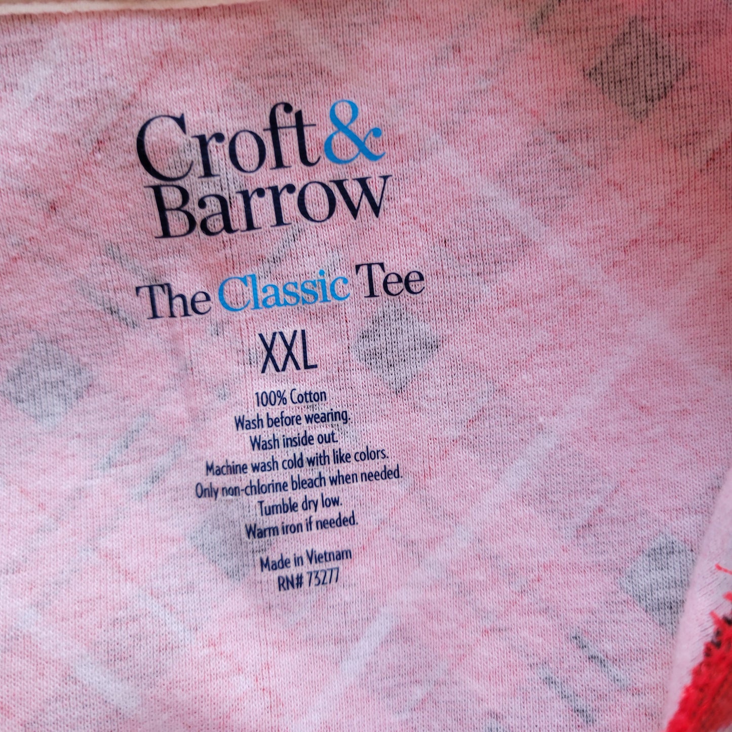 Croft & Barrow Women XXL Tee Red Black Plaid 100% Cotton Long Sleeve PLA10E