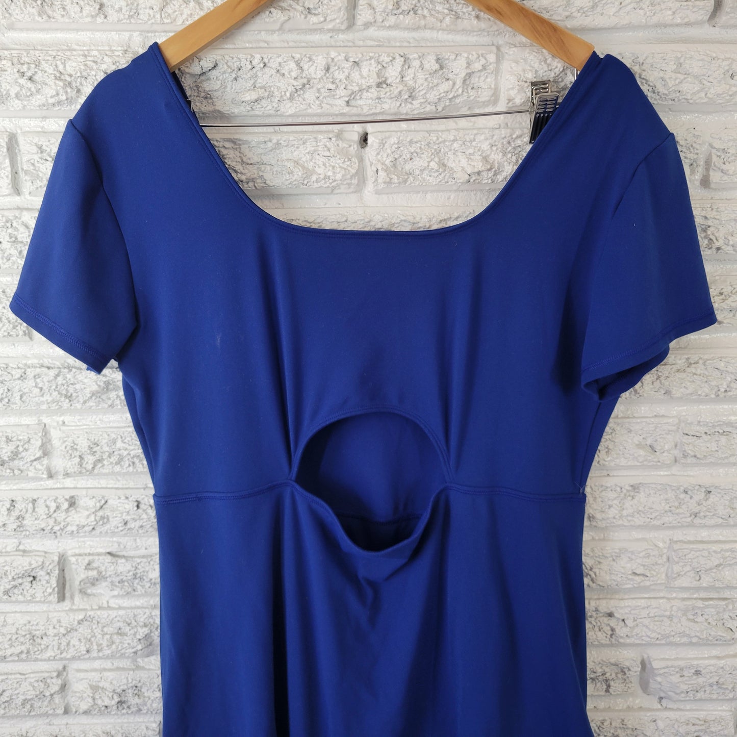 Isabel Maternity Women's XXL Blue Open Back Tunic Square Neck Top BLU13E