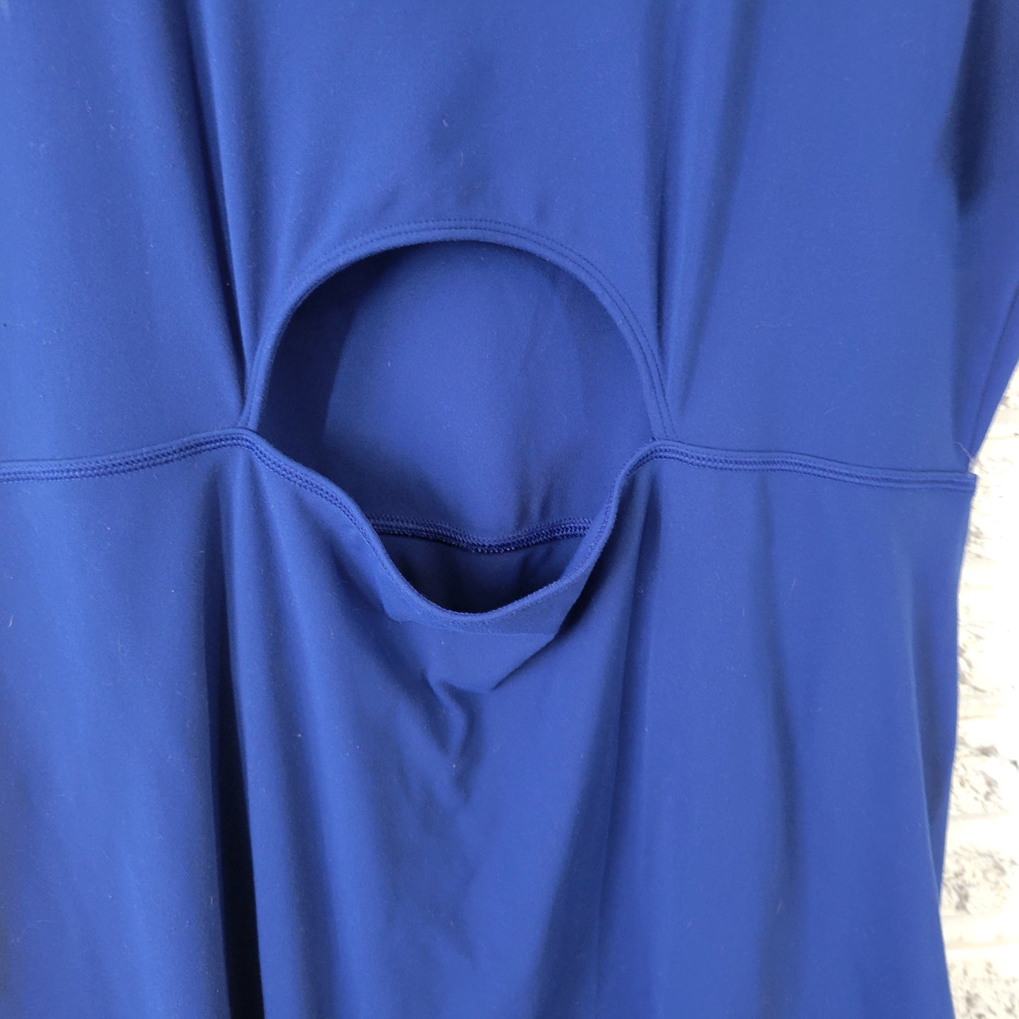 Isabel Maternity Women's XXL Blue Open Back Tunic Square Neck Top BLU13E