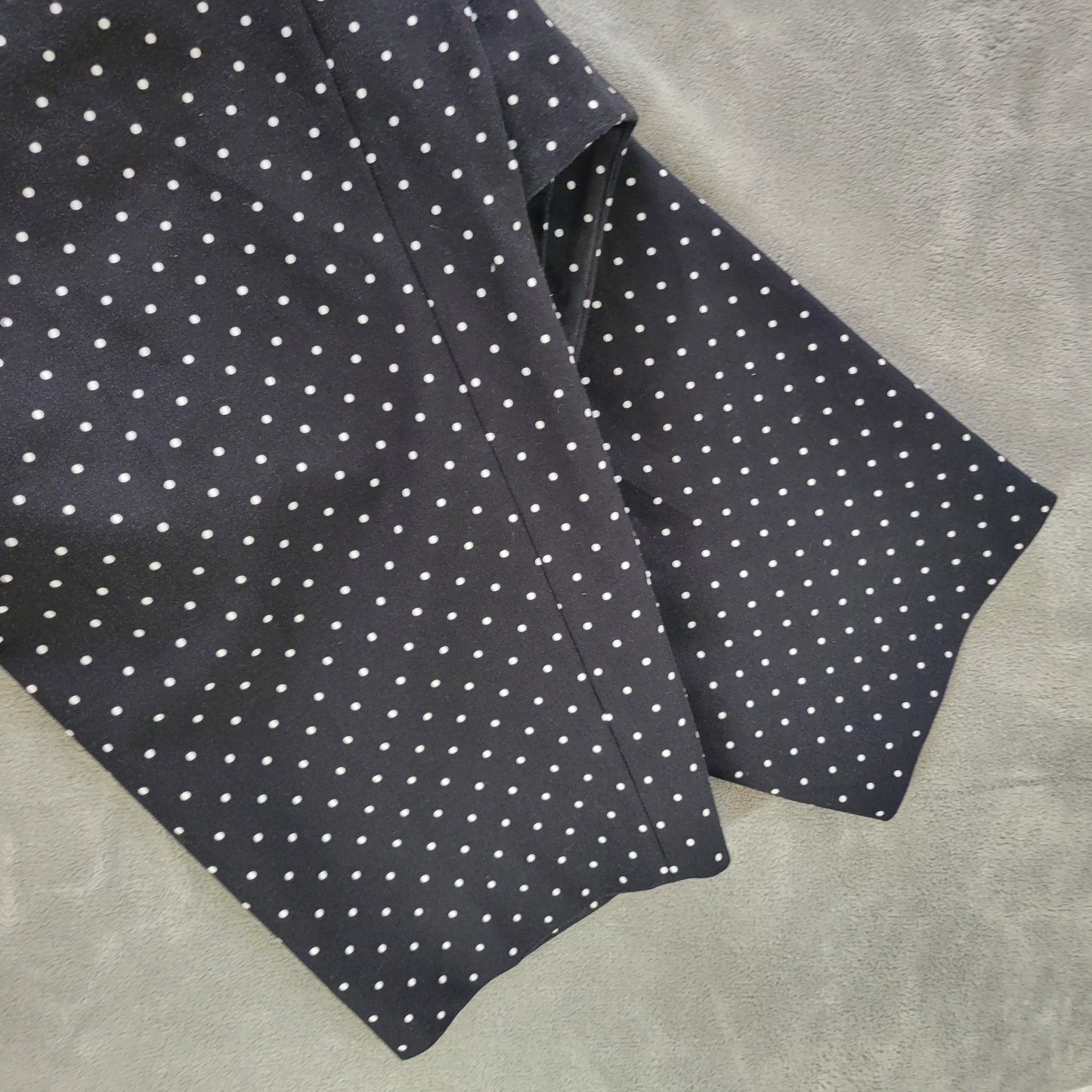 Lands' End Women's 22W Capri Pants Black White Polka Dot Pull On CAP1E