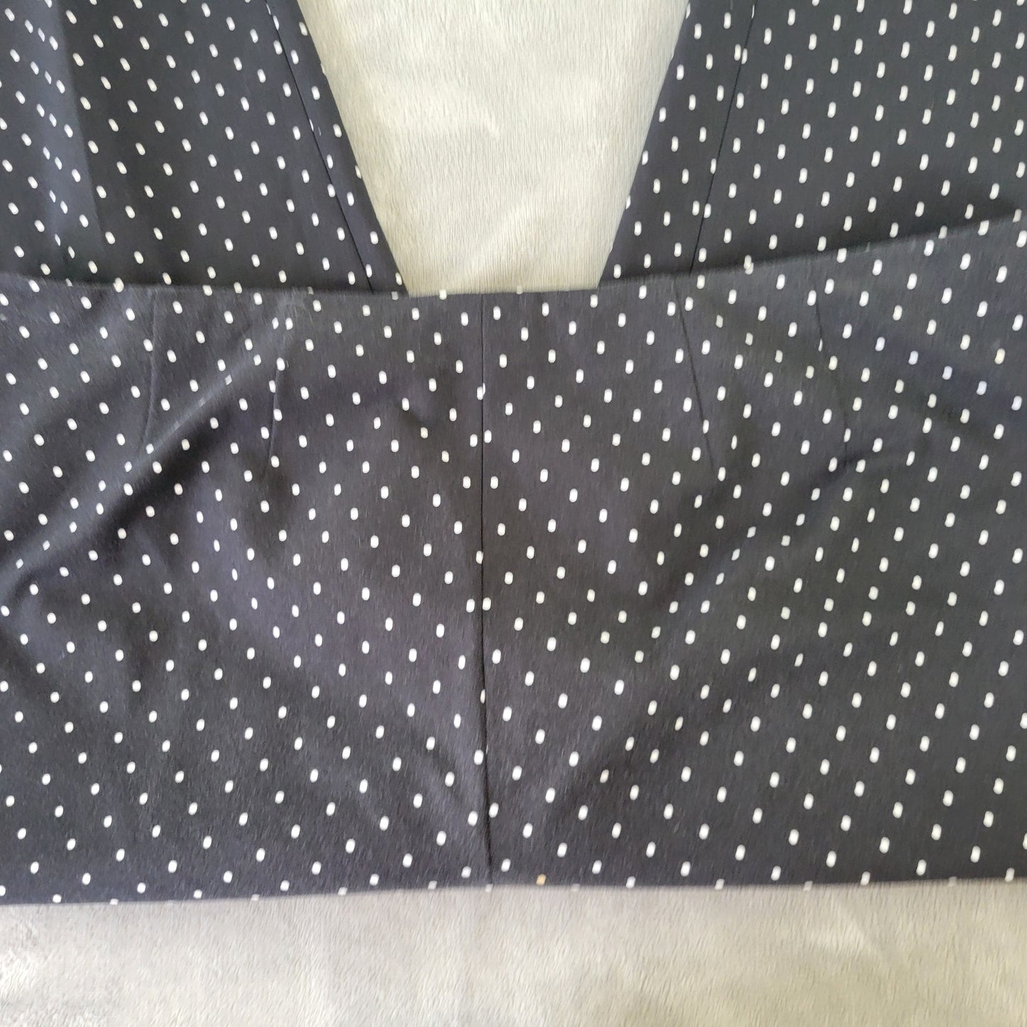 Lands' End Women's 22W Capri Pants Black White Polka Dot Pull On CAP1E