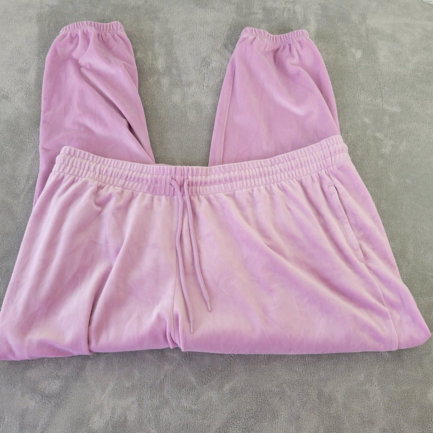 Avia Women’s XXXL 22 Sweatpants Lavender Velour Pull-On Joggers SWE163E