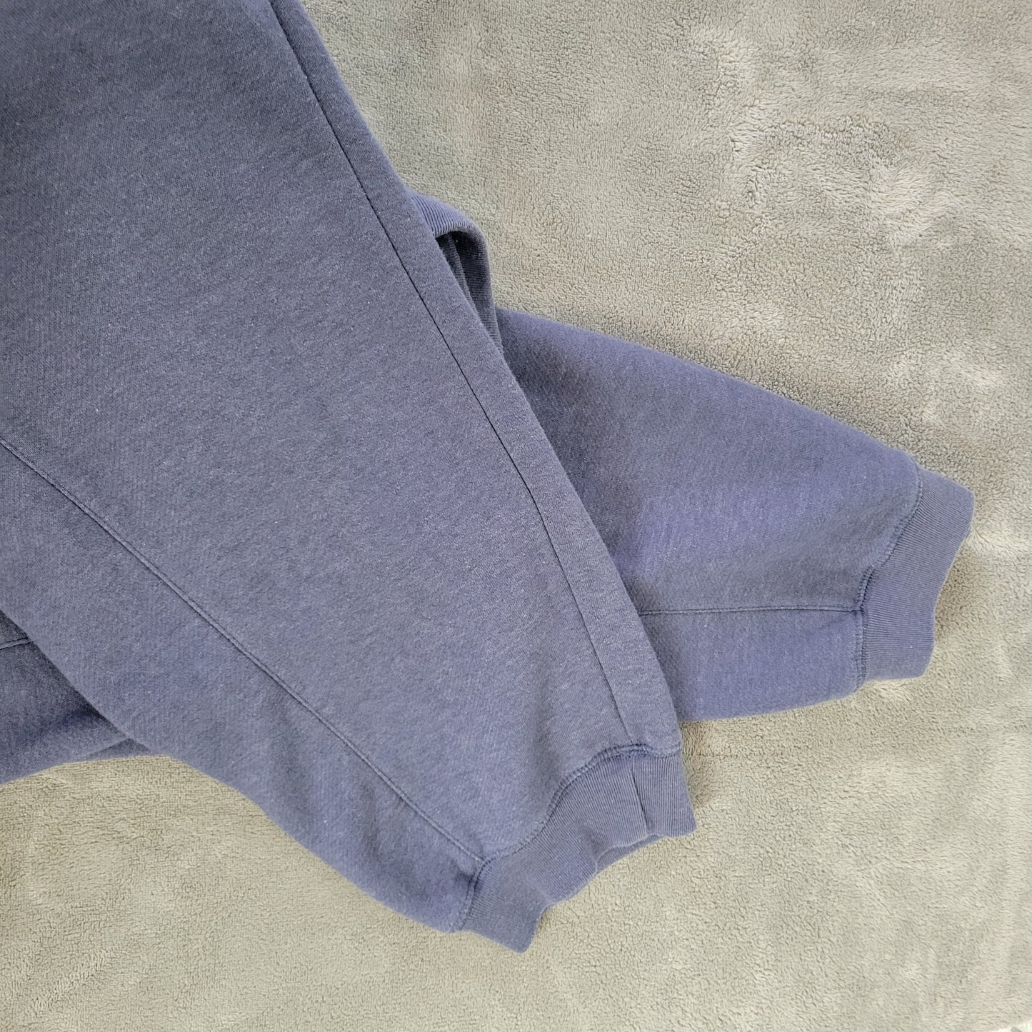 Woman Within Sweatpants Women's 18/20 Blue Gray Cotton Blend Drawstring BLU192E
