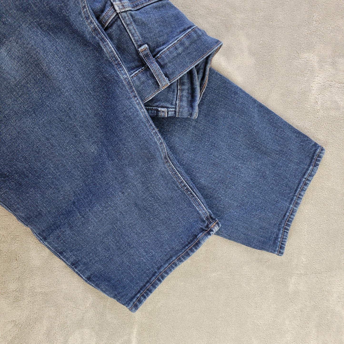 Old Navy Jeans Women's 18 Extra High Rise Straight Leg Dark Wash SL34E