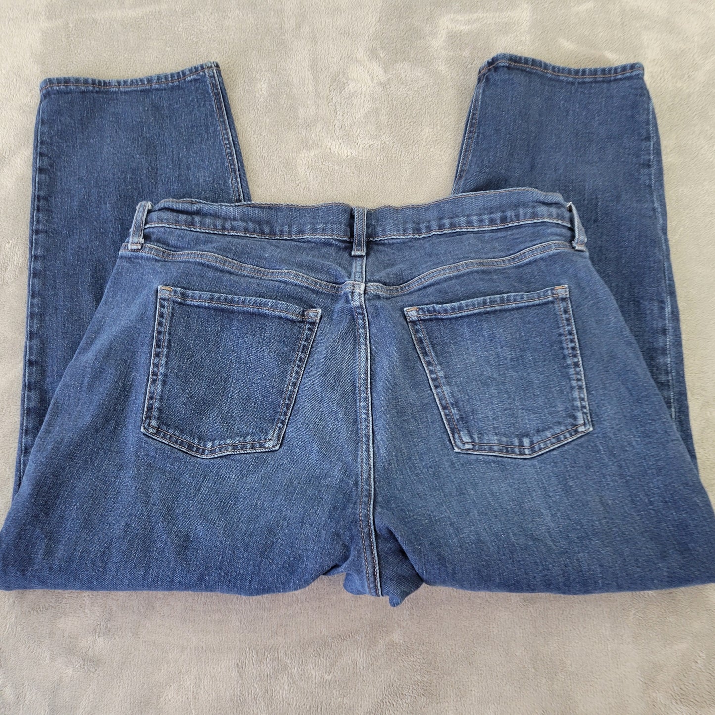 Old Navy Jeans Women's 18 Extra High Rise Straight Leg Dark Wash SL34E